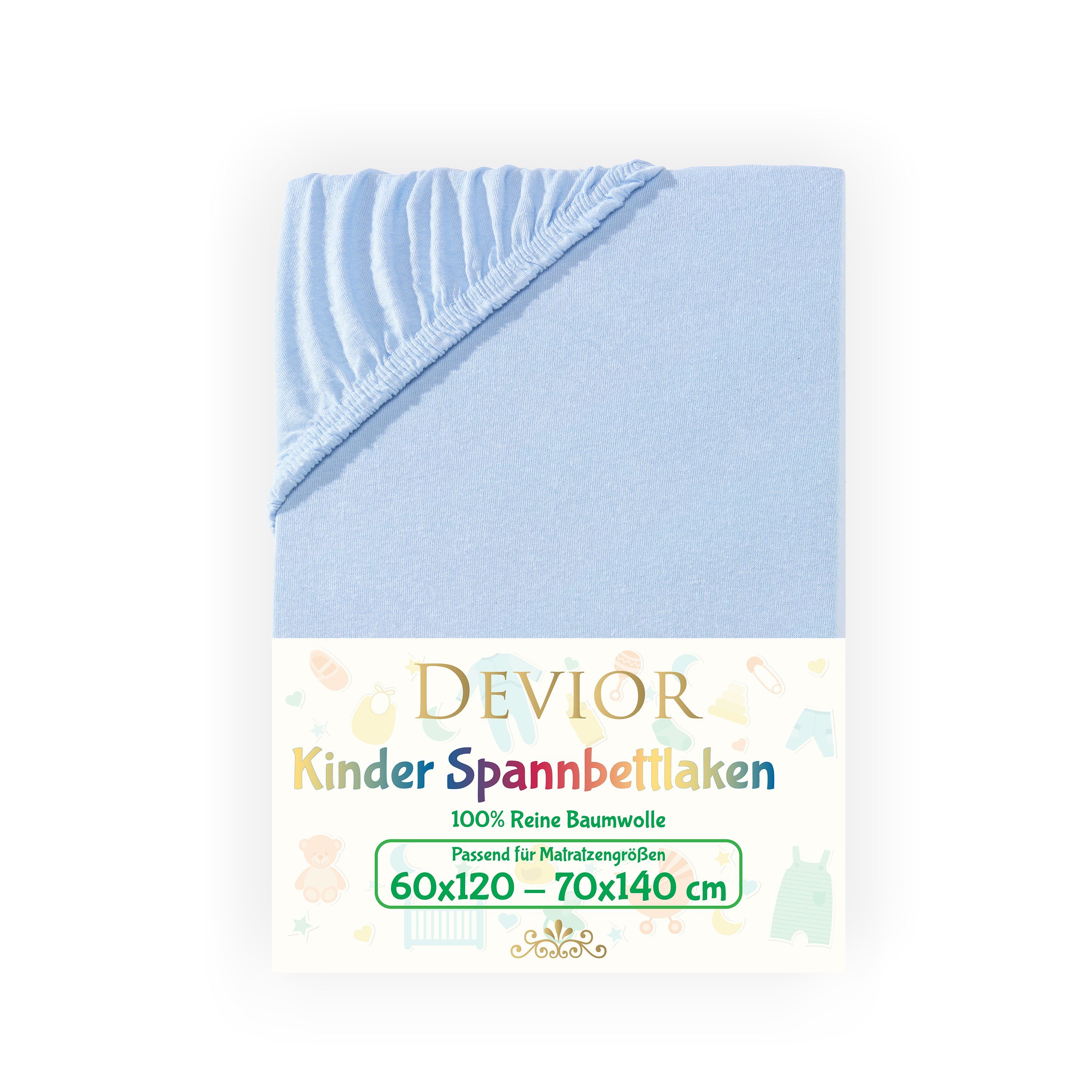 Devior Spannbettlaken Kinder Spannbetttuch 60x120 - günstig online kaufen