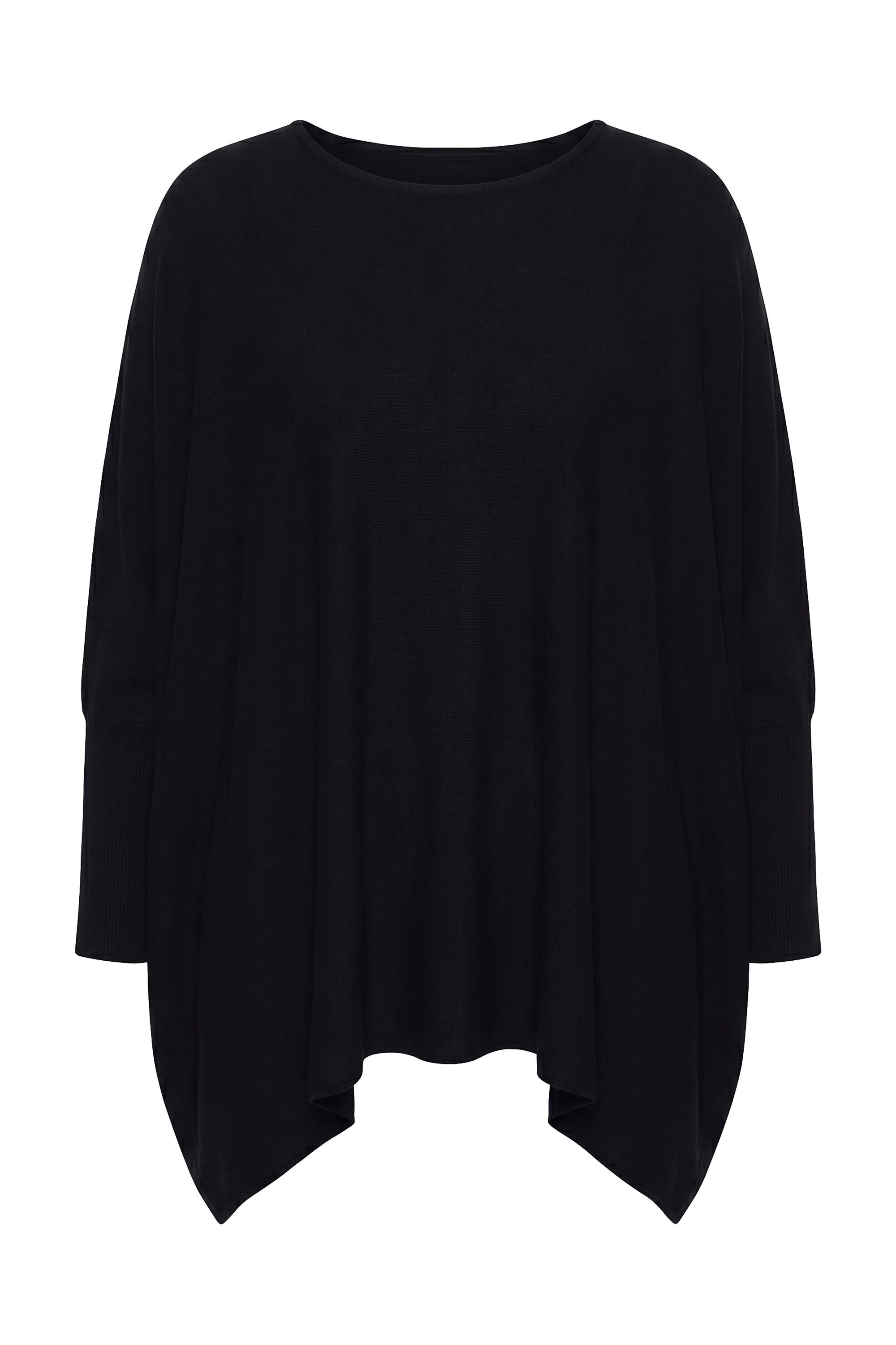 MIAMODA Pullunder Strick-Poncho oversized