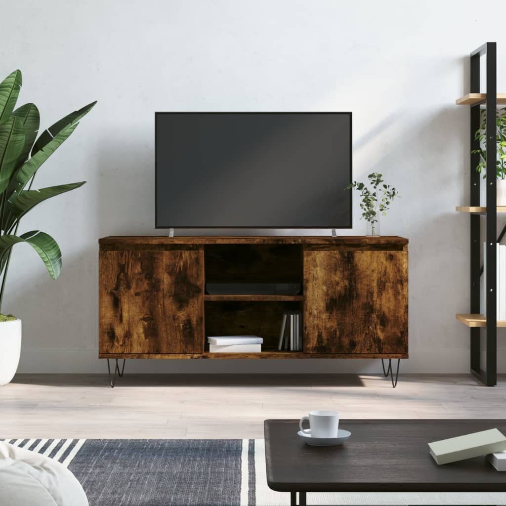vidaXL TV-Schrank TV-Schrank Räuchereiche 104x35x50 cm Holzwerkstoff (1-St)
