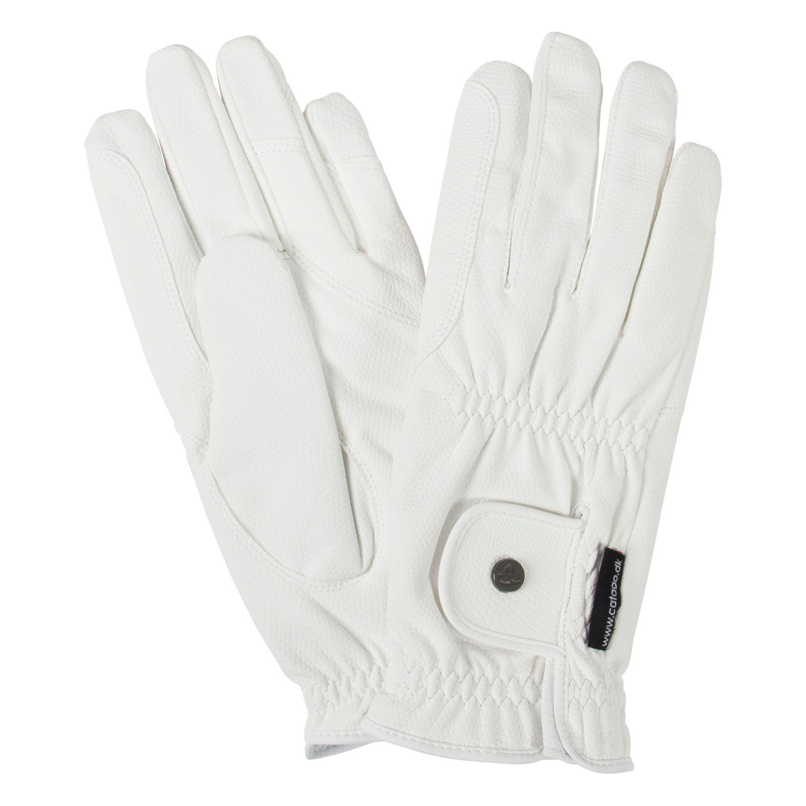 CATAGO Reithandschuhe Elite Reithandschuhe aus hochwertigem PU-Leder, weiß