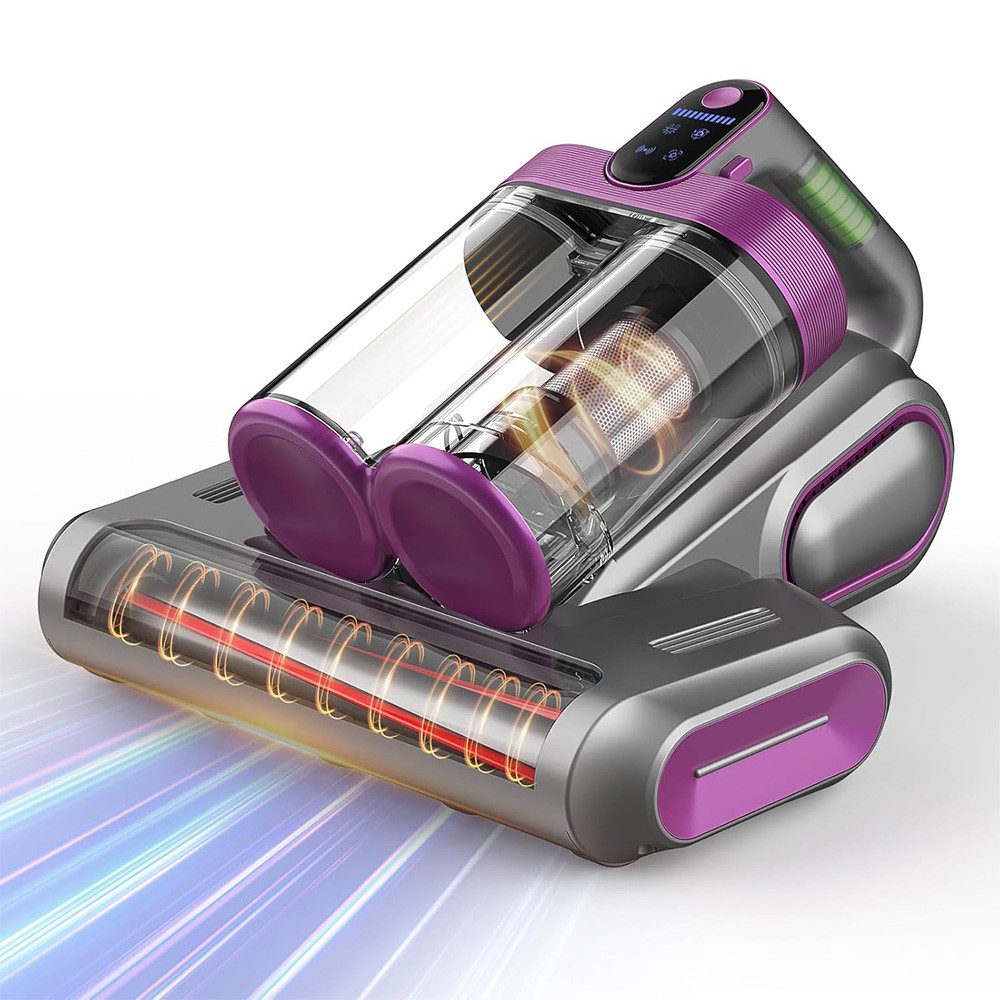 Topcony Matratzenreinigungsgerät Milbensauger für Matratzen mit UV-C Licht Matratzenreinigungsgerät, 120 W, beutellos, Bett-Staubsauger und Matratzenreiniger für Matratzen, Betten, Sofa