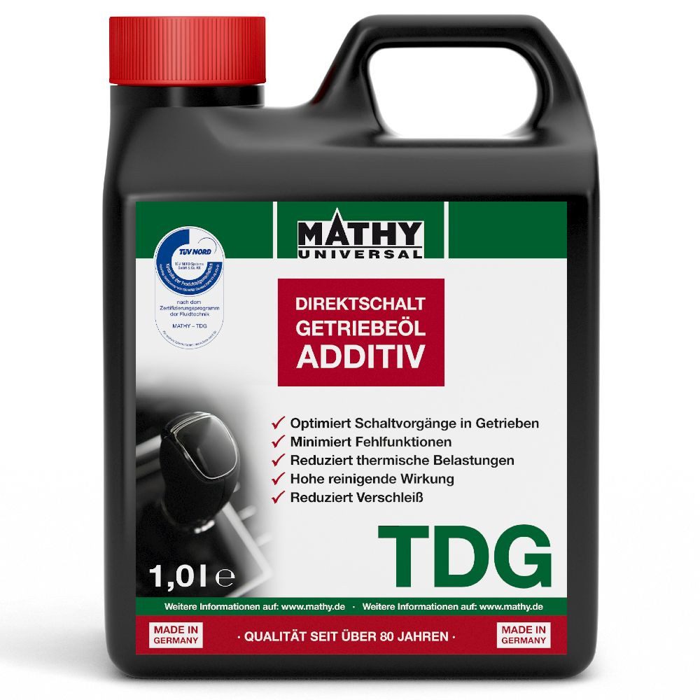MATHY Getriebezusatz MATHY-TDG Direktschalt-Getriebeöl-Additiv 1,0 l, 1,0 l, (1-St) Einsetzbar in allen DSG-Getriebe-Ölen