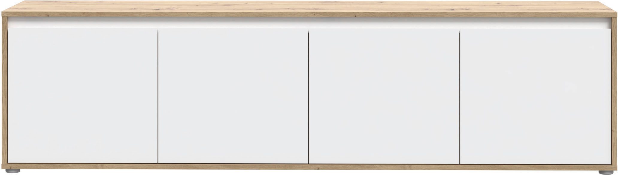 FORTE Lowboard TV-Board groß Breite ca 190 cm (B/H/T 188,3/49,7/42 cm), grifflose Front, viel Stauraum