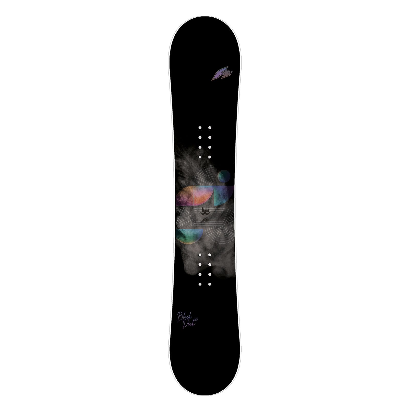 F2 Snowboard F2 Damen Snowboard Black Deck Freeride/Freestyle 142cm Schwarz