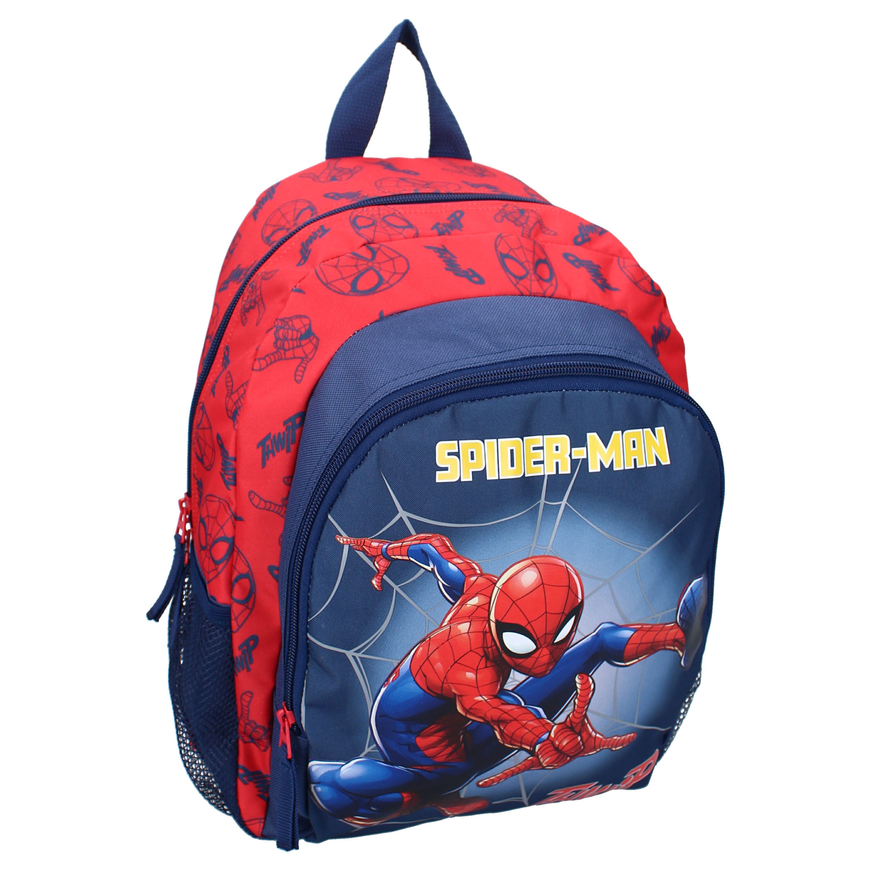 Spiderman Kinderrucksack Web Warriors 35 cm Schulrucksack mit vier Fächern
