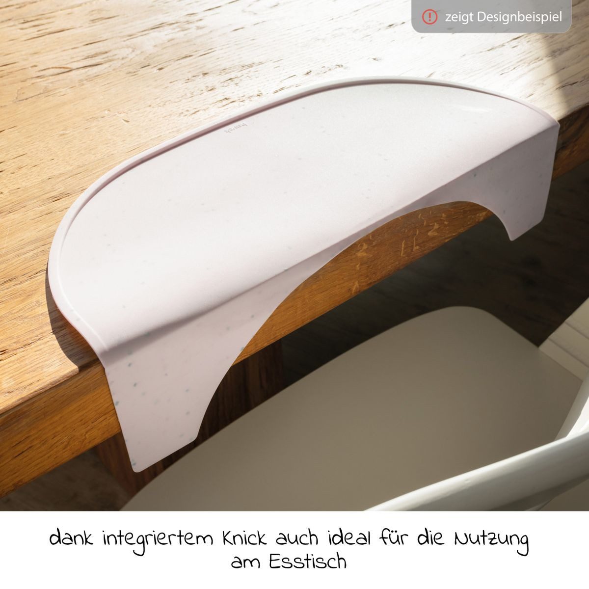 Hauck Hochstuhltablett Highchair Tray Mat - Beige Speckle, Silikon, Silikon Auflage für Alpha Essbrett (rutschhemmend und abwischbar)