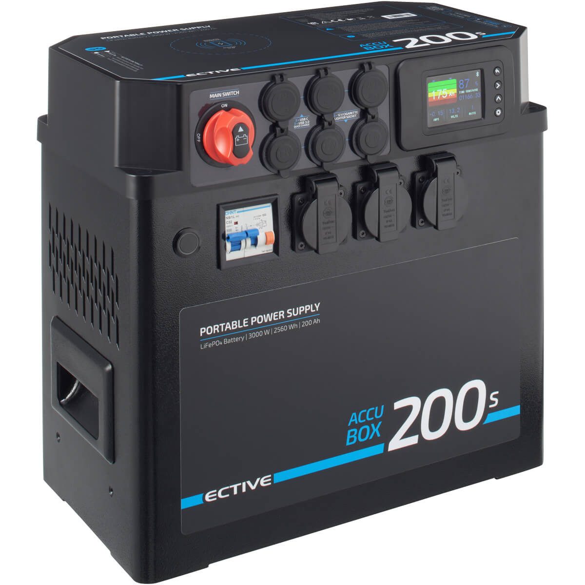 ECTIVE ECTIVE AccuBox 200S 3000W 2560Wh LiFePO4 Powerstation Powerstation 200 mAh