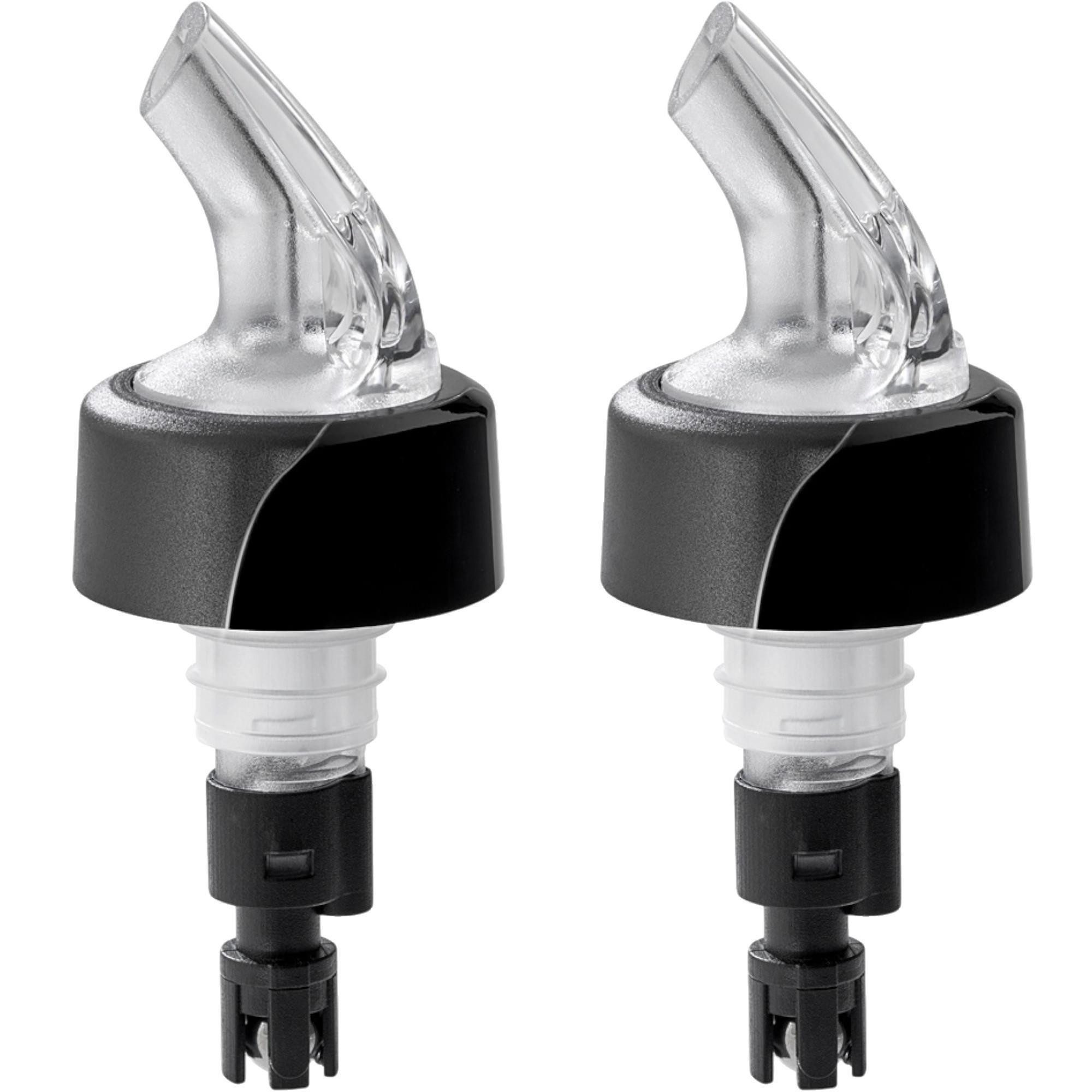 Fuchs Gastronomiebedarf Flaschenausgießer Compact® Flaschen Portionierer transparent mit Dosierung - 2er SET, Spar-Set, 2-St., 1x 2 Stück im SET, tiefkühlgeeignet bis -10 °C