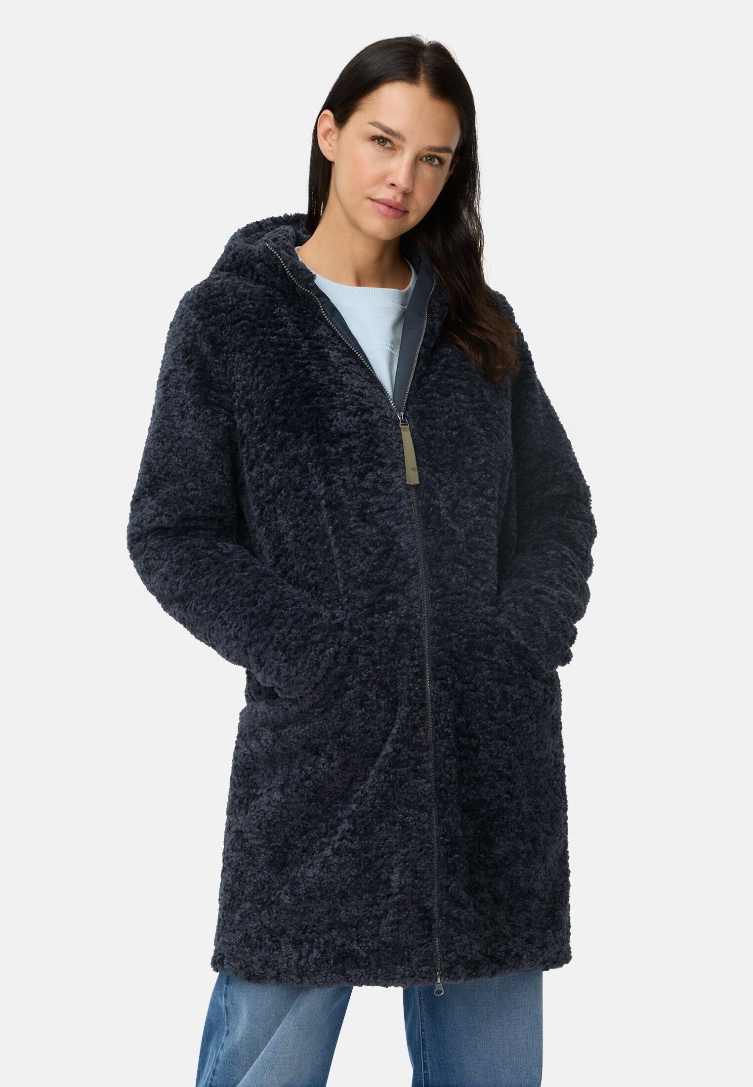camel active Langmantel mit Kapuze Langarm günstig online kaufen