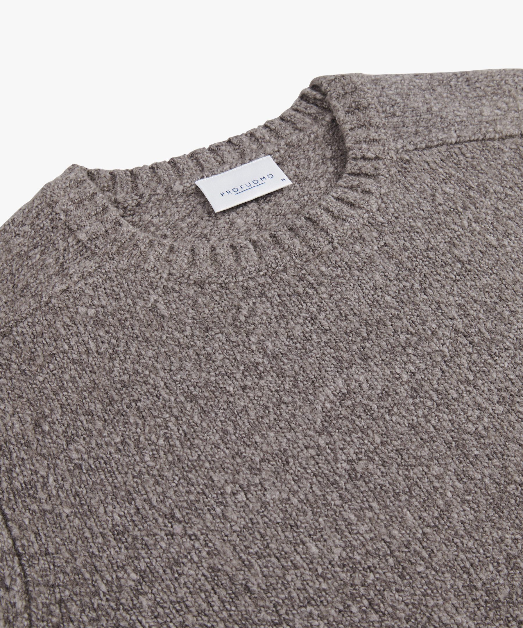 Profuomo Strickpullover PULLOVER CREW NECK L BROWN