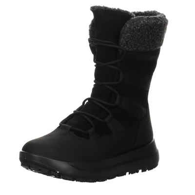 Ecco Solice Черевики Elegant Freizeit Stiefel Leder-/Textilkombination