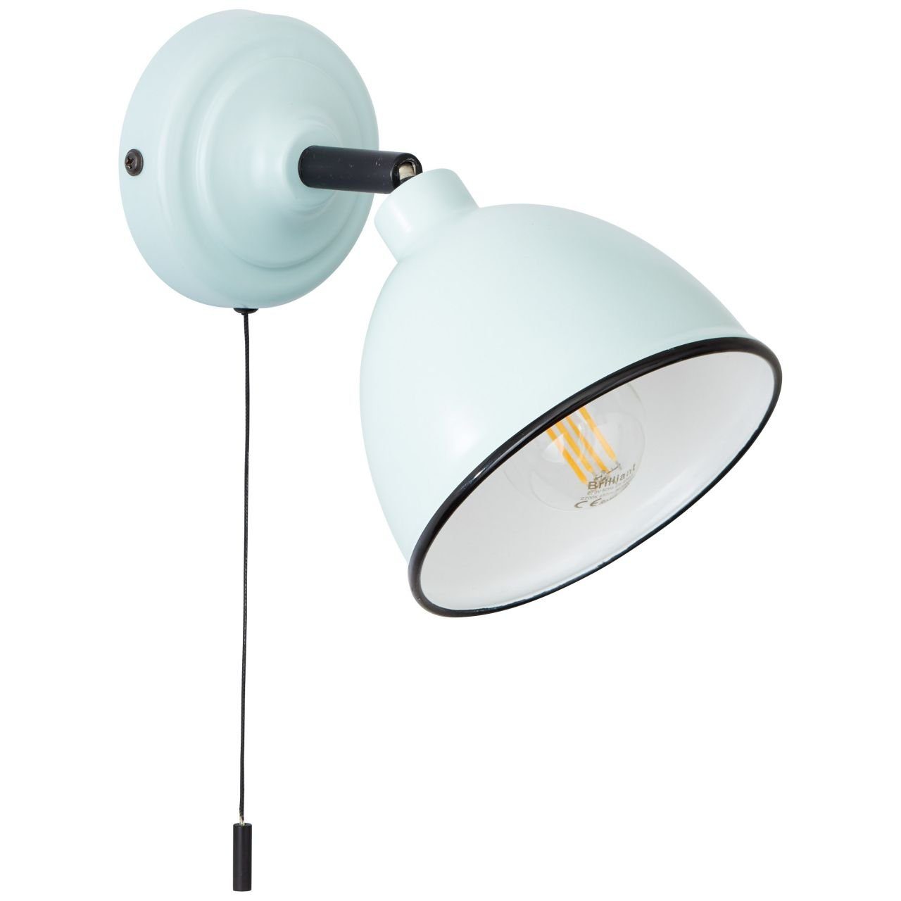 Brilliant Leuchten Wandleuchte »Telio«, Wandlampe Zugschalter hellblau  online kaufen | OTTO