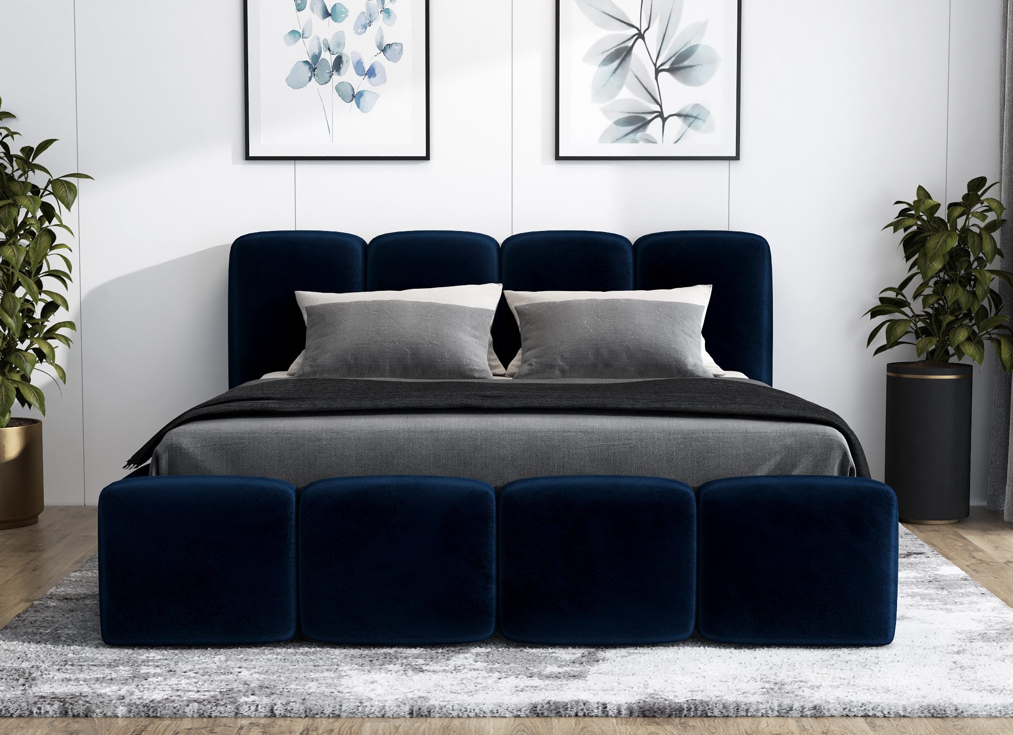 A&J MöbelLand GmbH Polsterbett DANA mit Matratze, Lattenrost und Bettkasten günstig online kaufen