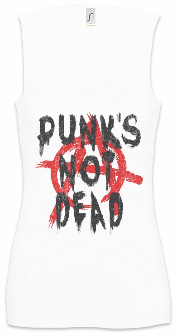 Tanktop Punk's Not Dead I Ärmelloses Damen T-Shirt Music Anarchy UK Rock Band