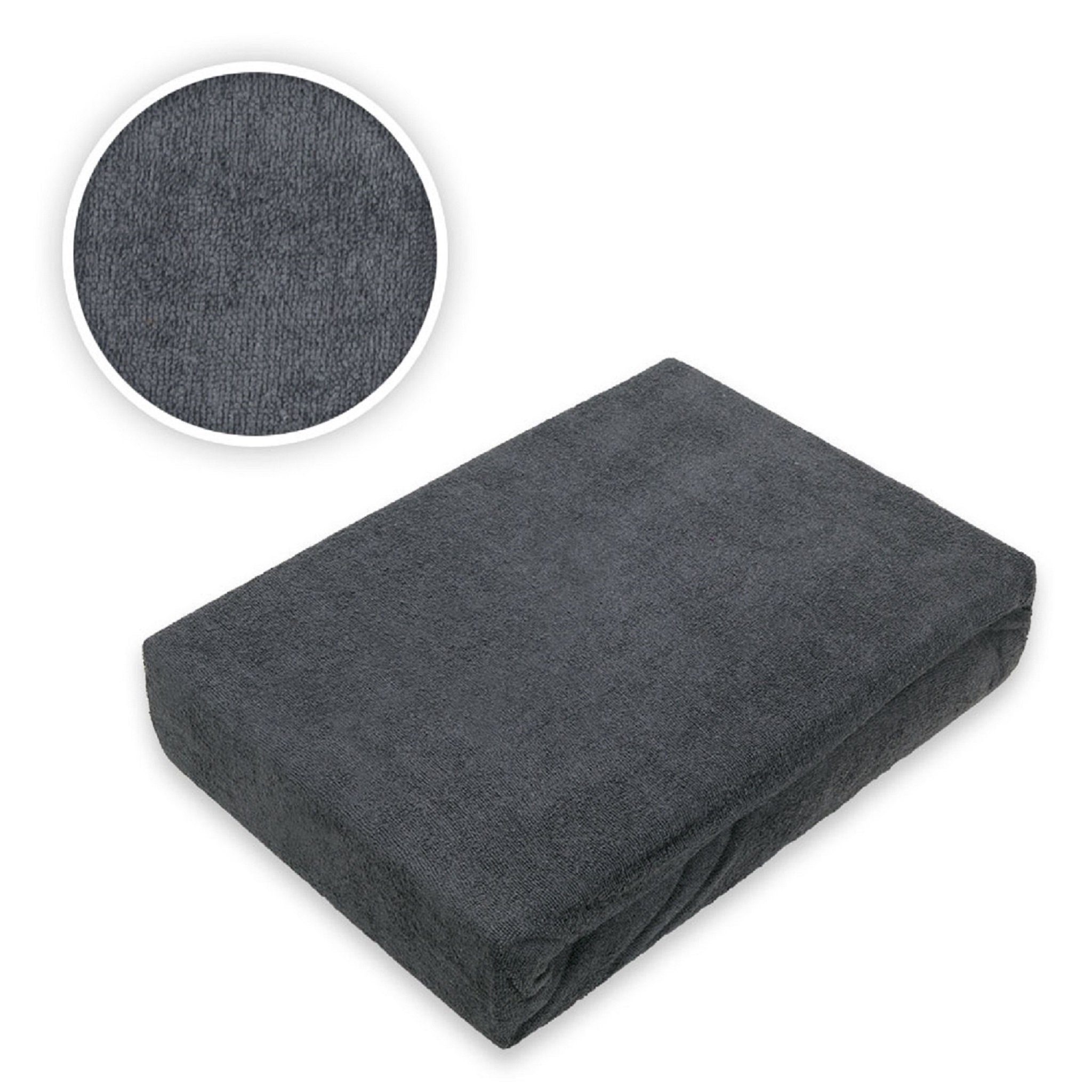 EXKLUSIV HEIMTEXTIL Spannbettlaken Frottee Spannbettlaken Rundumgummizug Ma günstig online kaufen