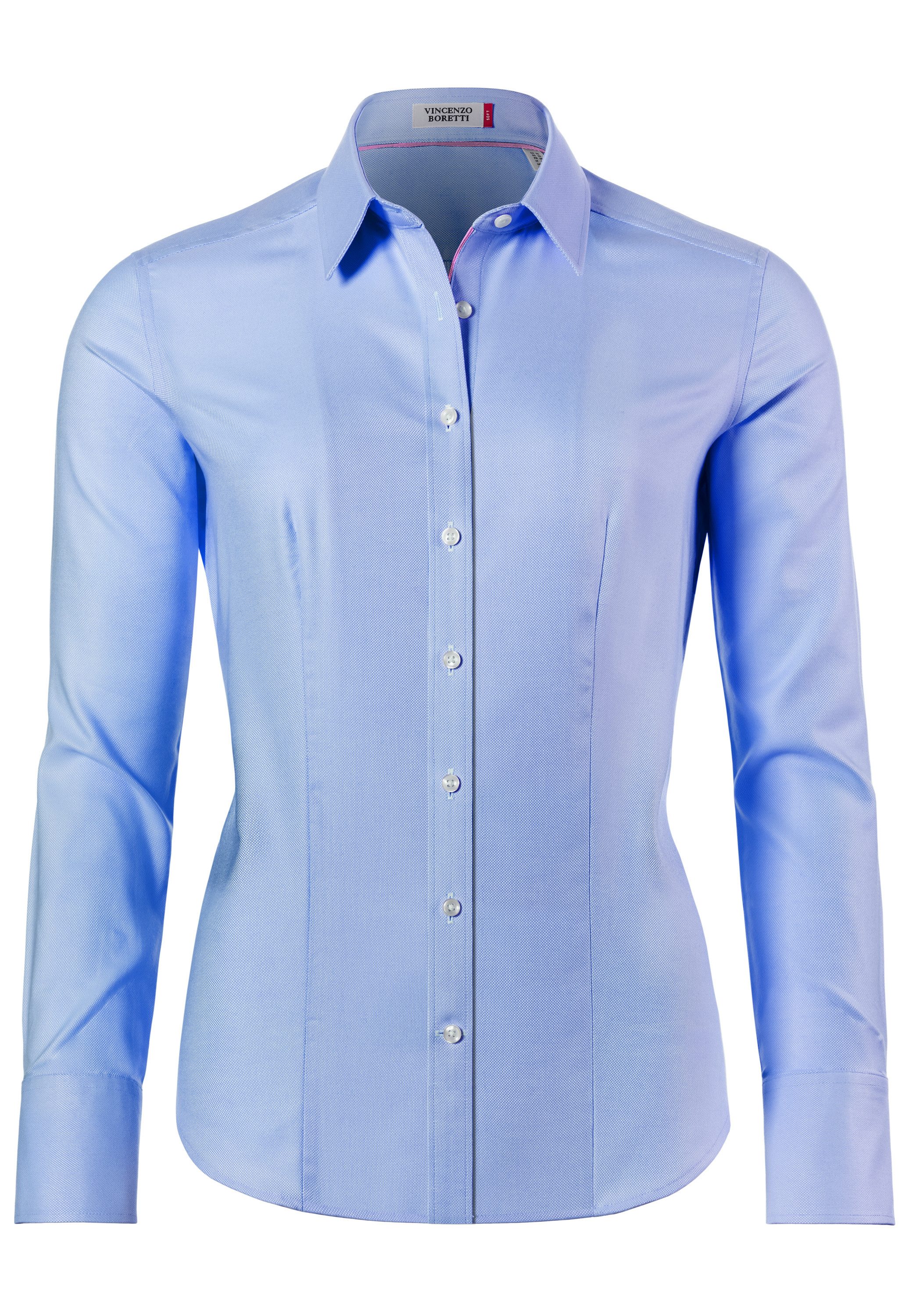 Klassische Bluse leicht tailliert soft Oxford