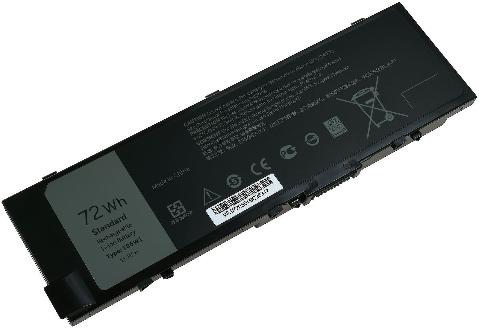 Dell Laptop-Akku 7510 mAh (11.1 V) für Precision Powery 15 6500 Akku