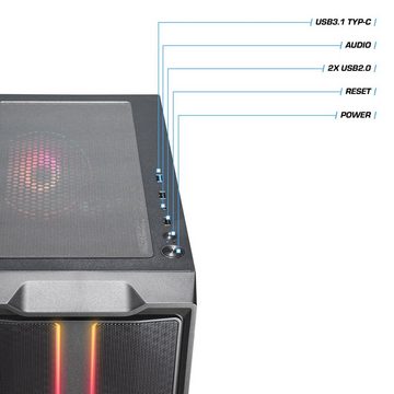 Kiebel Raptor 12 Gaming-PC (Intel Core i5 Intel Core i5-12400F, RTX 3060, 16 GB RAM, 1000 GB SSD, Luftkühlung, WLAN)