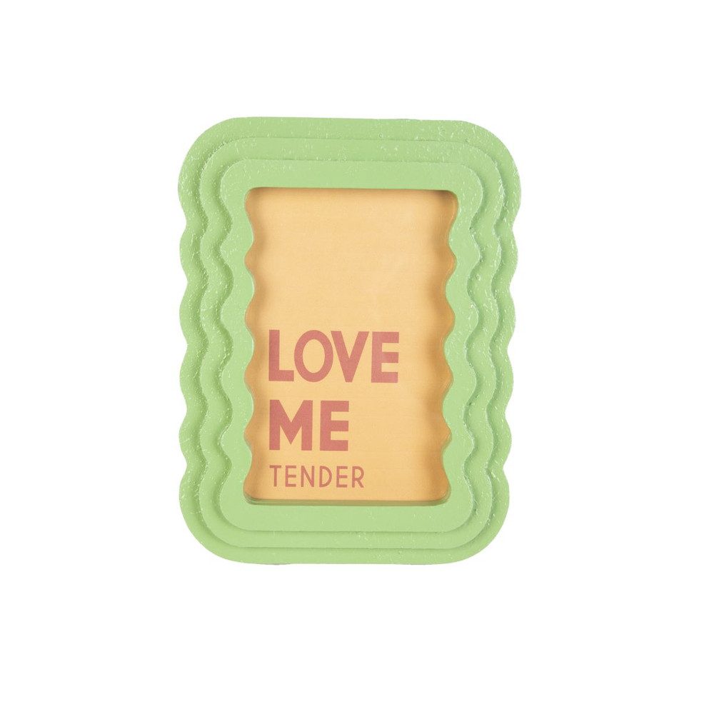 MICA Bilderrahmen Bilderrahmen - grün - Love me Tender - ca. 15 x 20 x 1,5 cm