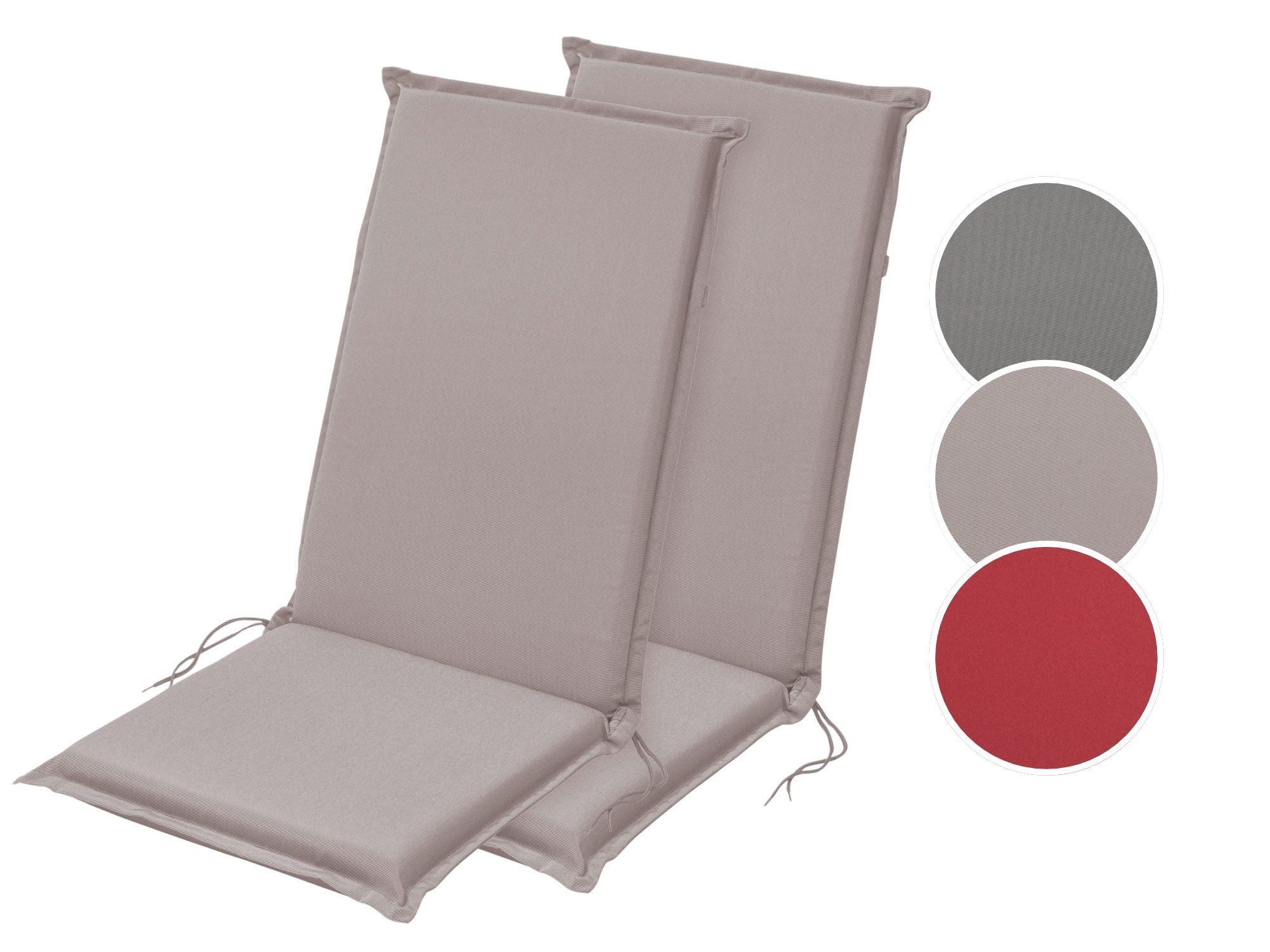 XDREAM Hochlehnerauflage 2er Set Gartenstuhlauflagen für günstig online kaufen