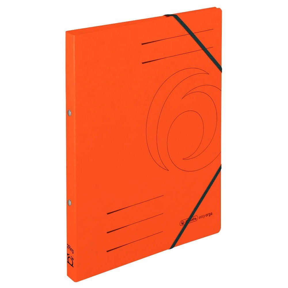 Herlitz Ringbuchmappe 1 Ringhefter Ringmappe A4 Quality - orange