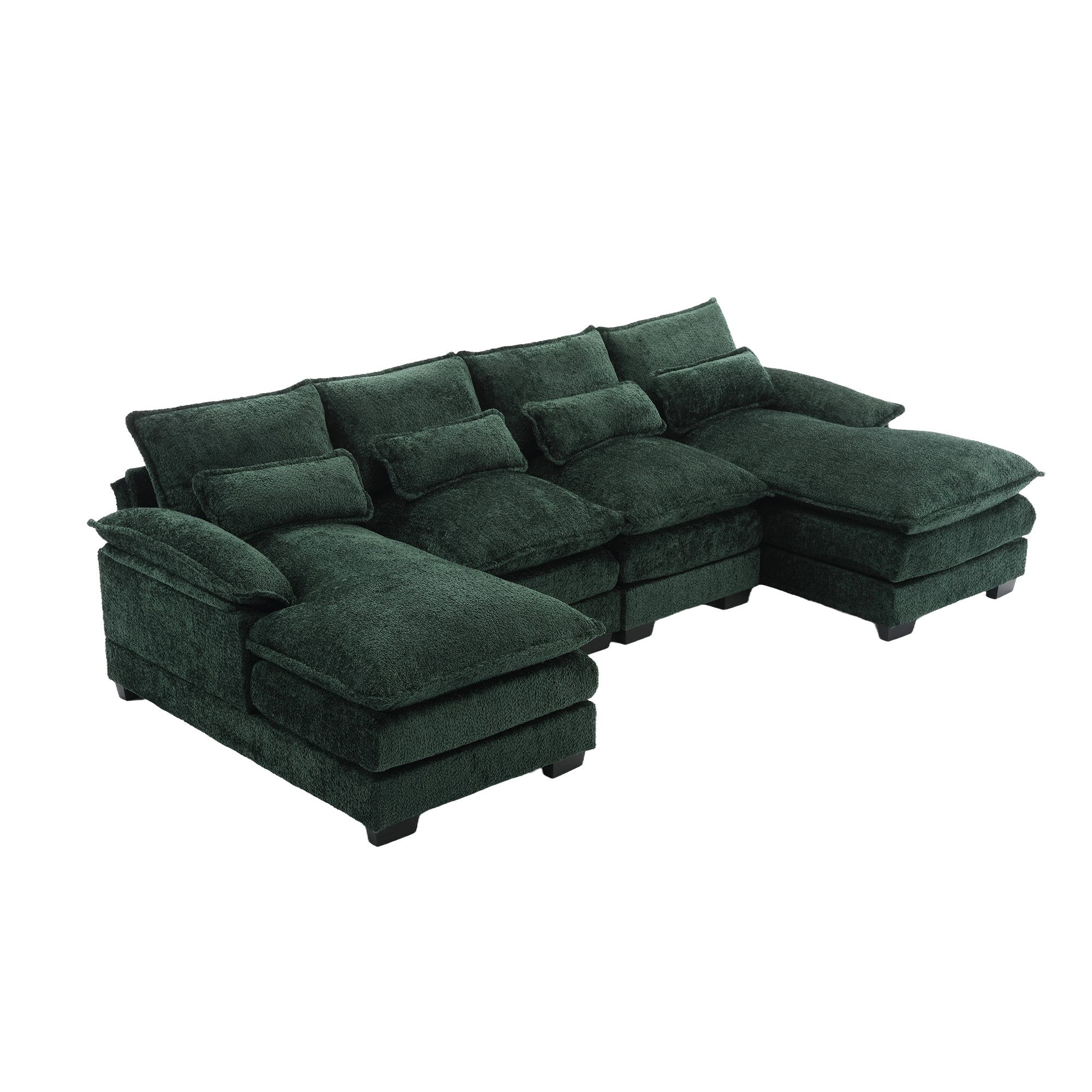 KLAM HOME Sofa Modernes U-förmiges 4-Sitzer günstig online kaufen