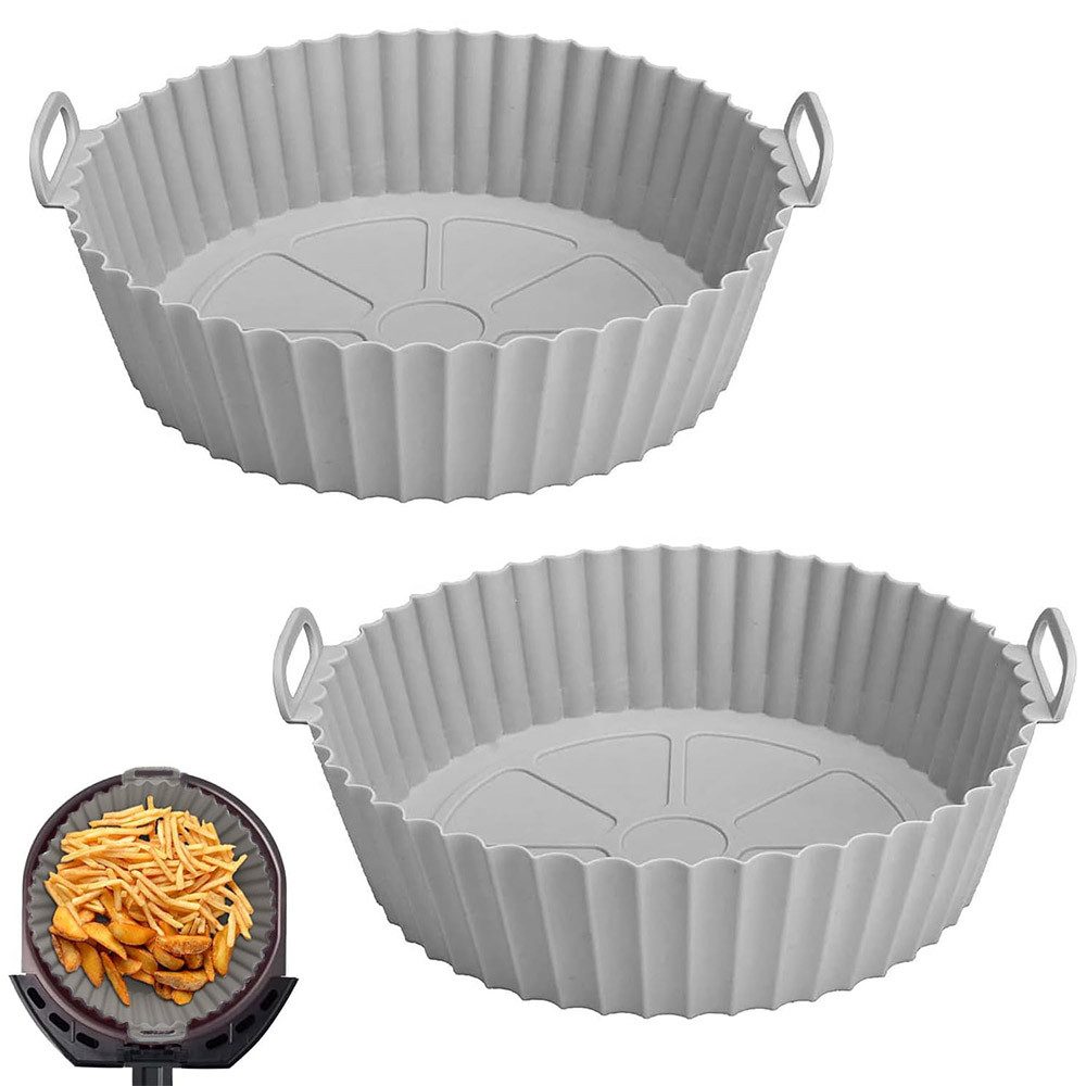 FELIXLEO Obstkuchenform Silikonform 2STK Air Fryer Silikon Backblech Wiederverwendbarer, (2-tlg)