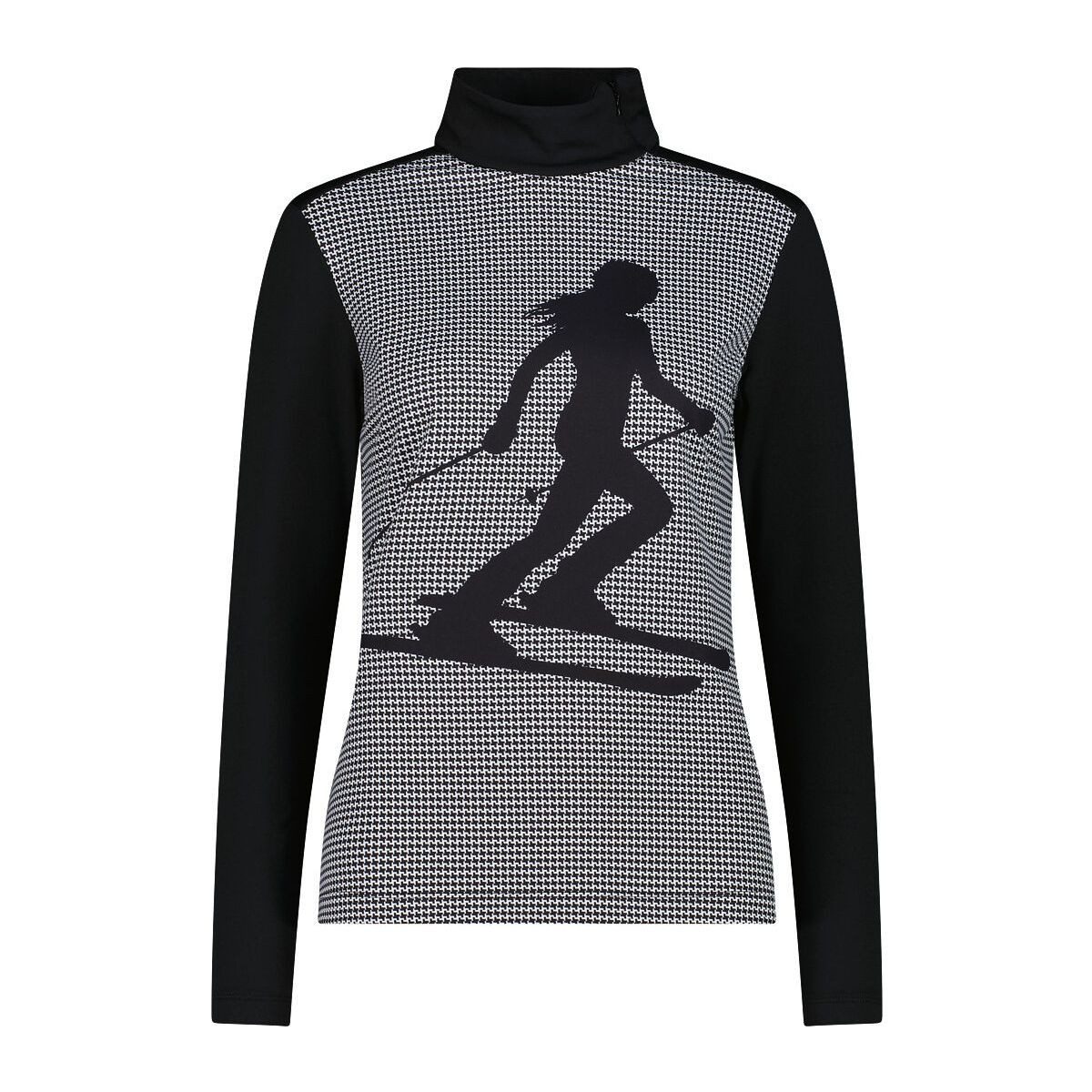 CMP Sweatshirt Woman Sweat Funktionaler und stilvoller Damenpullover mit Skifahrer-Motiv, ideal