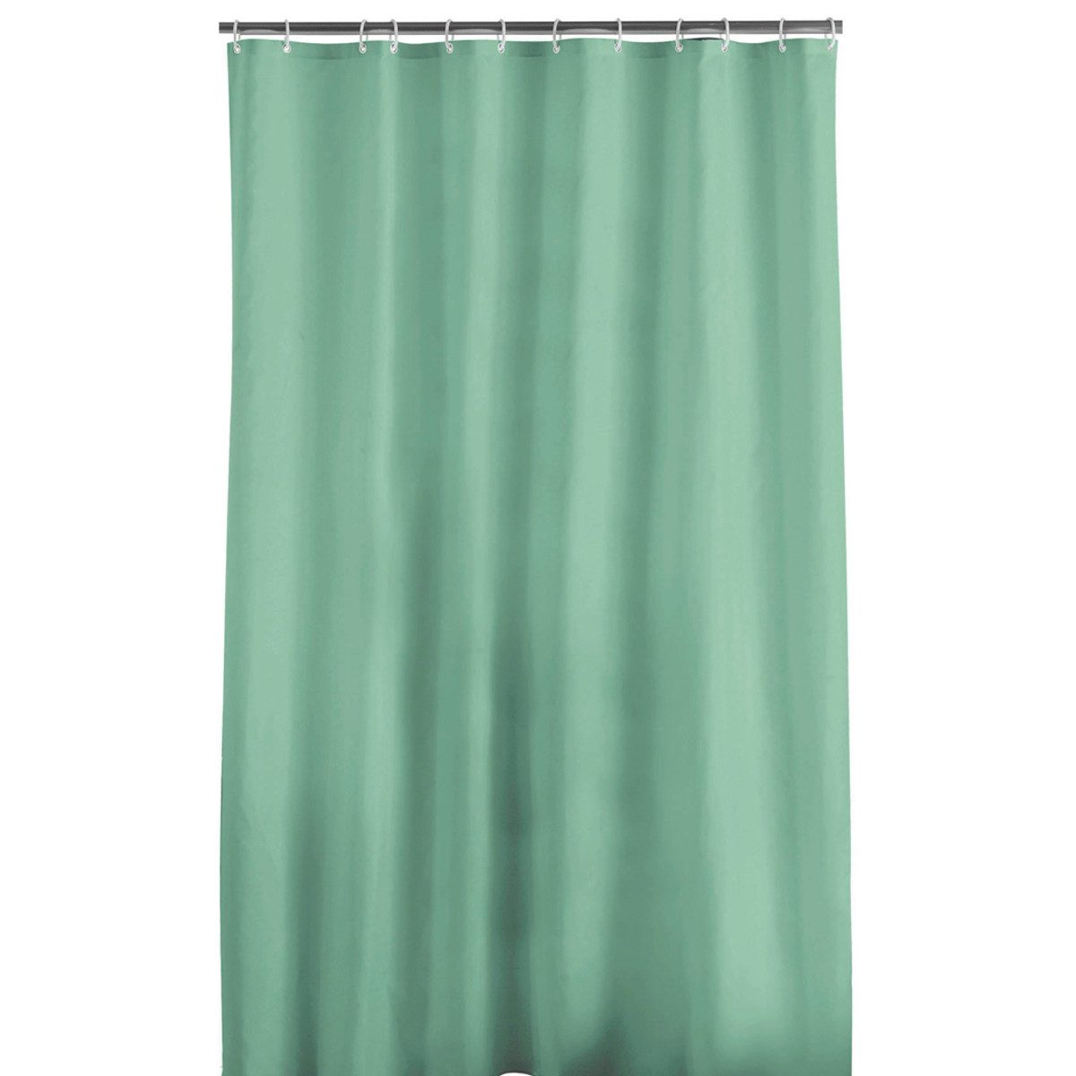 Sanixa Duschvorhang Duschvorhang Lindgrün 180 x 200 cm Polyester Badewannenvorhang Uni Breite 200 cm (inkl. Ringe, inkl. Vorhangringe), hochwertige Qualität mit Ringen