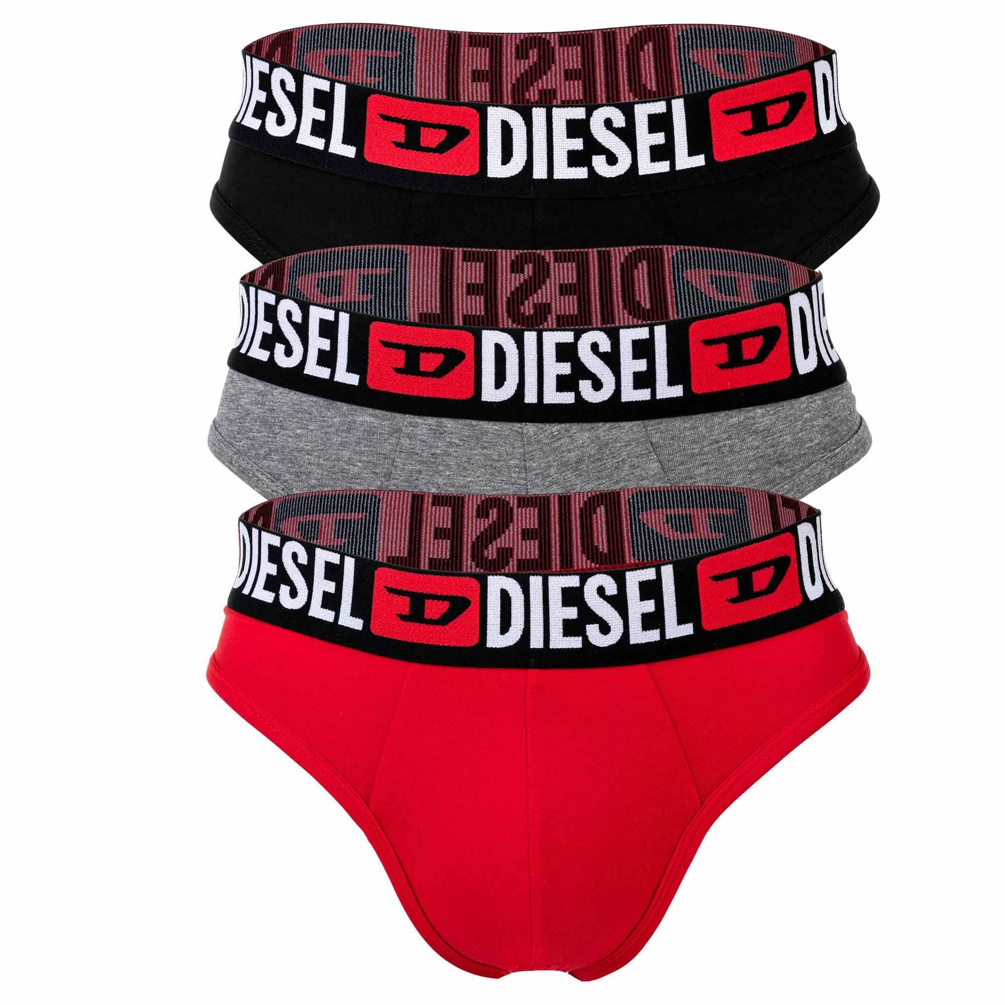 Diesel Tanga Herren String 3er Pack Baumwolle RICK-D-CORE-3PACK (Packung, 3er Pack)