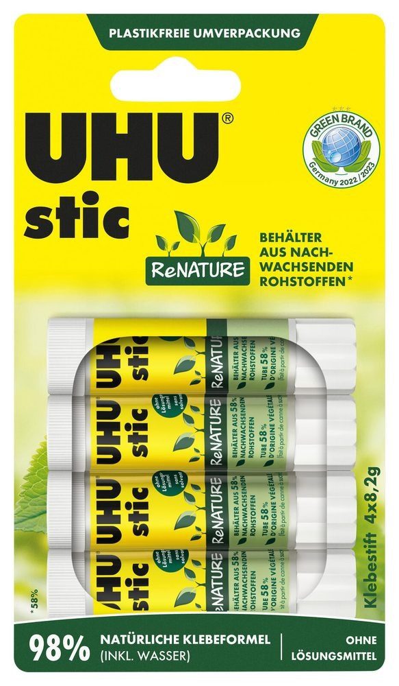 UHU Klebestift UHU stic ReNATURE Klebestifte