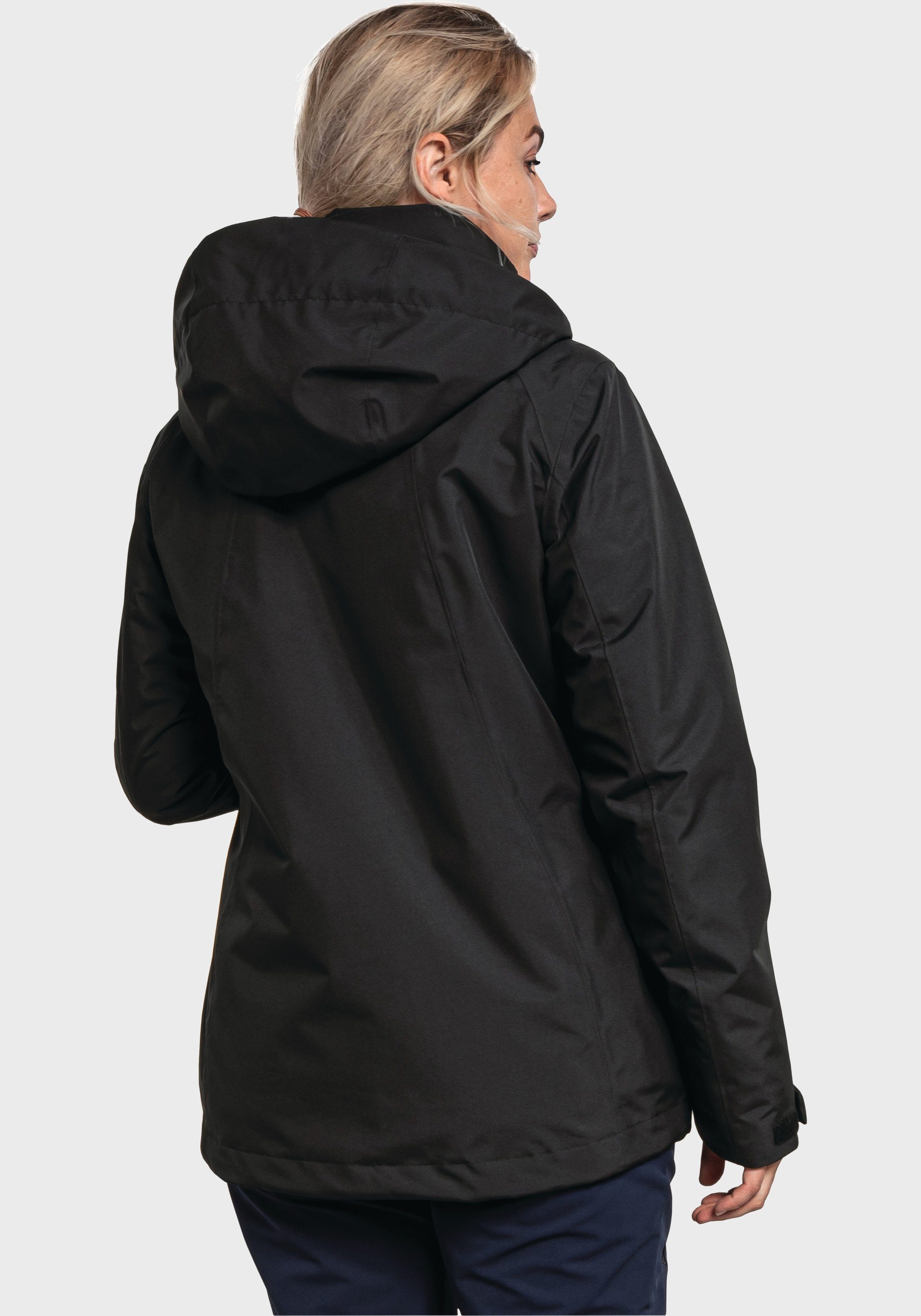 Partinello schwarz Jacket Doppeljacke Schöffel 3in1 L