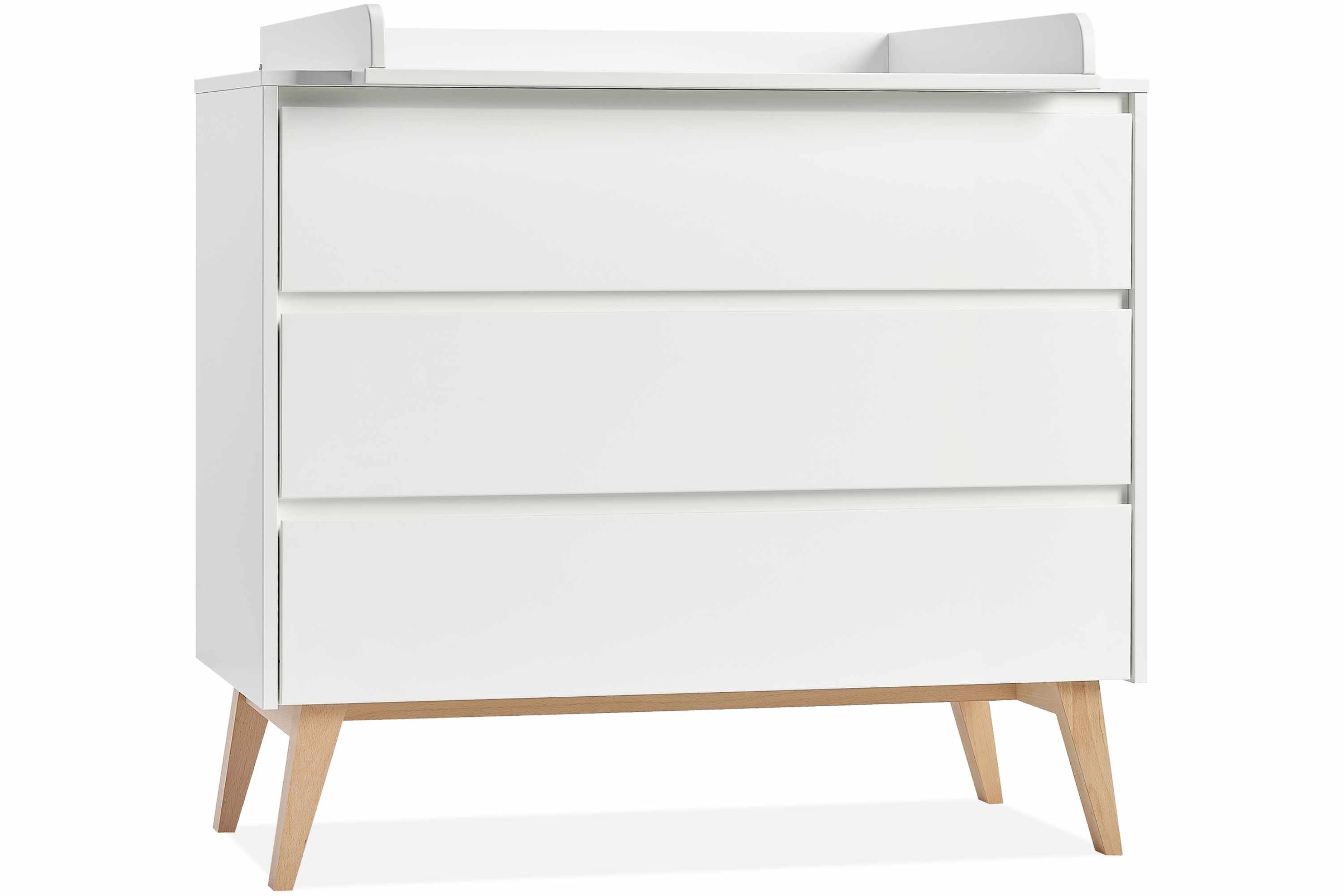 KONSIMO® Wickelkommode DAMBI Kommode mit Wickeltisch, hergestellt in der EU, Soft-Close-Funktion, Wickelaufsatz