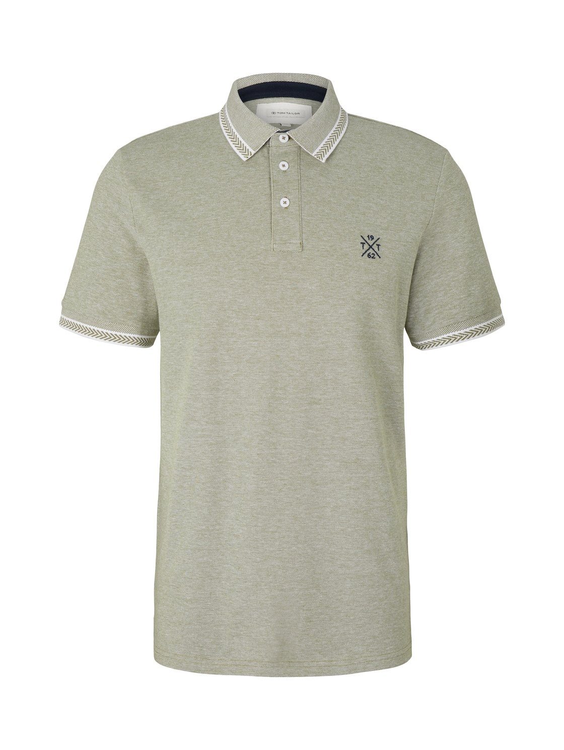 TOM TAILOR Poloshirt TWOTONED (1-tlg) aus Baumwolle