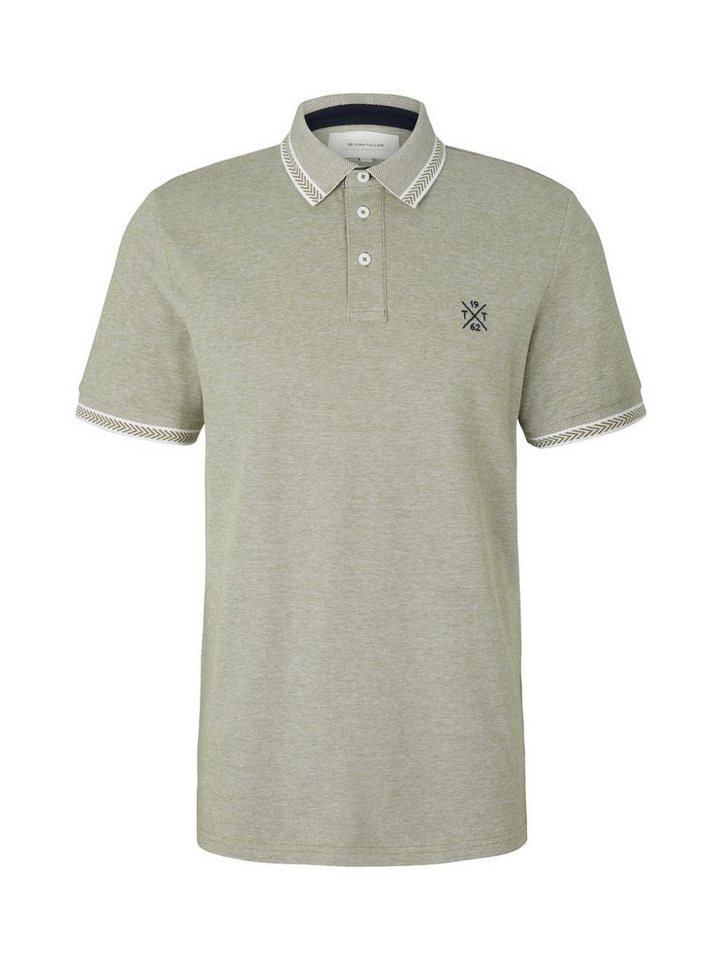 TOM TAILOR Poloshirt TWOTONED (1-tlg) aus Baumwolle, Aktuelles Poloshirt  für Herren mit Kragen und kurzem Arm