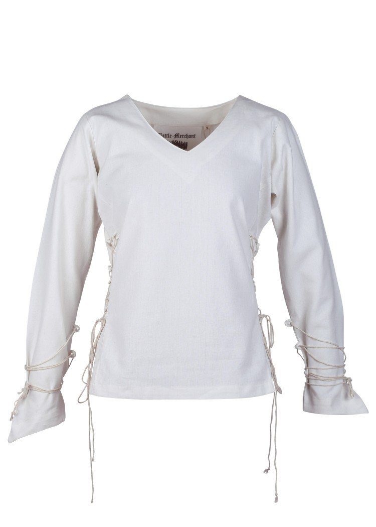 Battle Merchant Burgfräulein-Kostüm Markt-Mittelalter Bluse Aila geschnürt günstig online kaufen