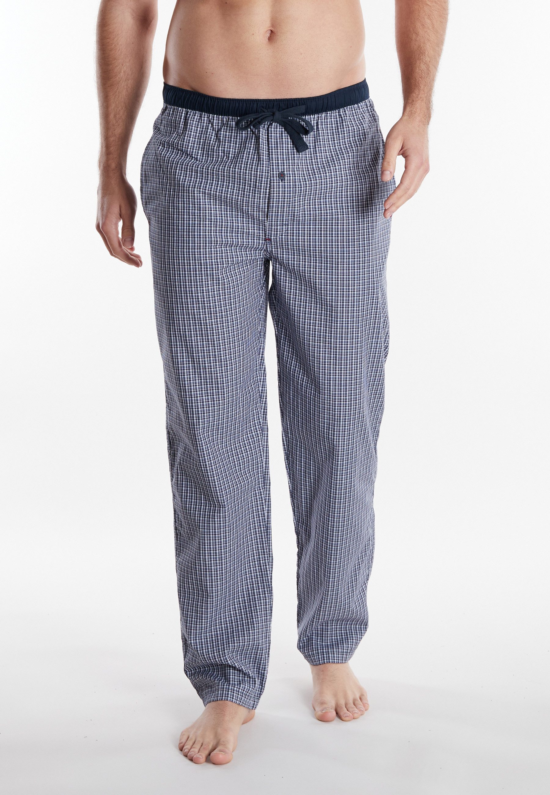 TOM TAILOR Pyjamahose Dakota Bindeband, Seitentaschen, locker, bequem, atmungsaktiv