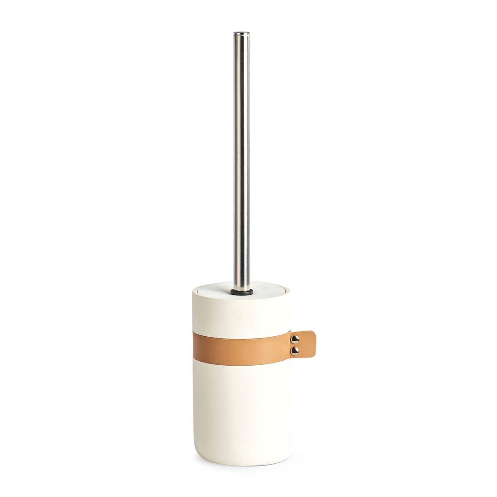 Zeller Present WC-Garnitur Kunstleder, (2-tlg), Maße: ca. Ø 9,2 x 40 cm,  Material: Polyresin