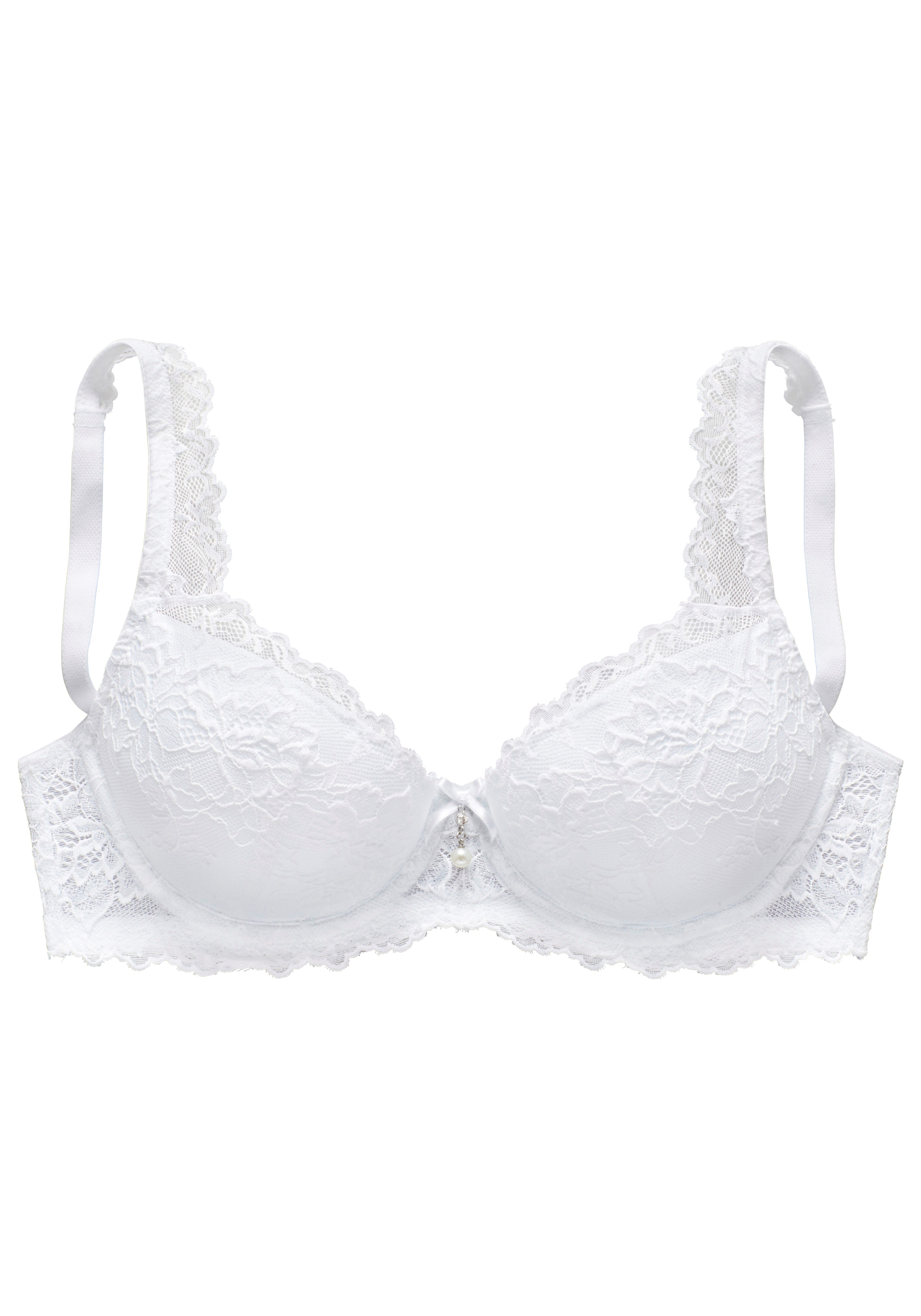 LASCANA Push-up-BH mit Bügel im angesagten High-Apex-Design, sexy Dessous