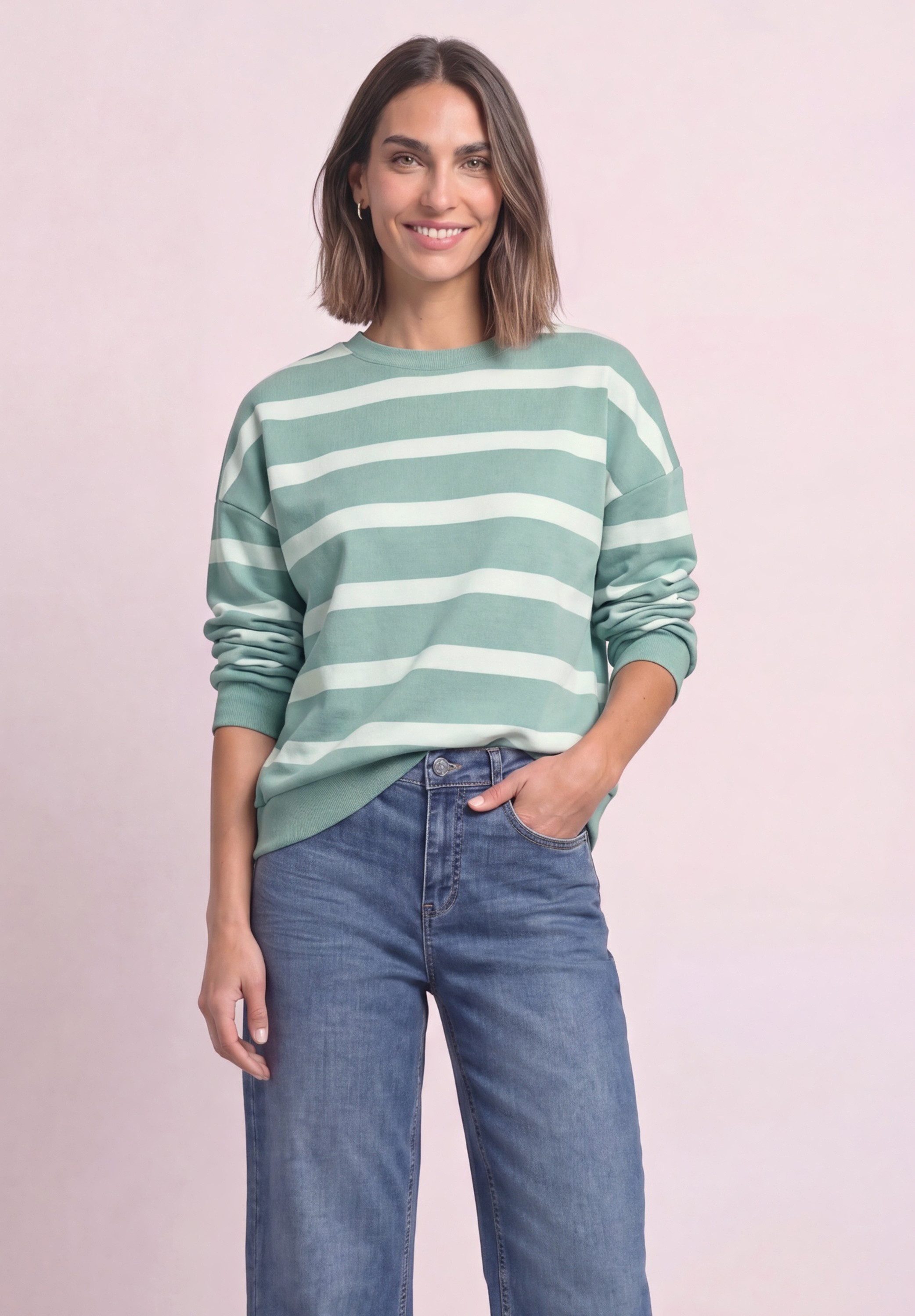 STREET ONE Sweatshirt im Streifen-Design