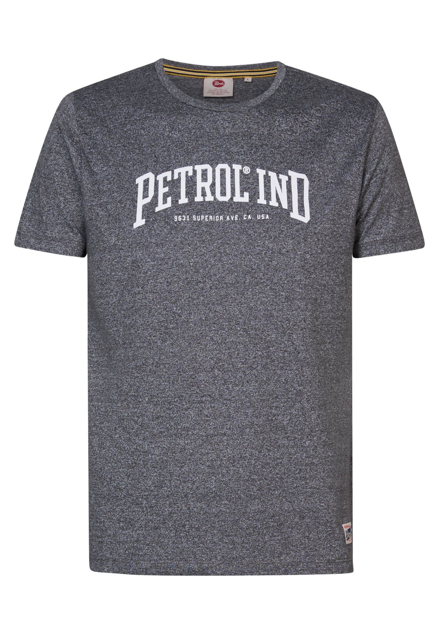 Petrol Industries Kurzarmshirt T-Shirt T-Shirt dunkelgrau