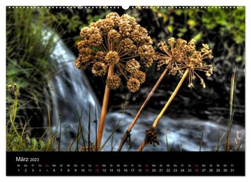 CALVENDO Wandkalender Quer durch Island (Premium, hochwertiger DIN A2 Wandkalender 2023, Kunstdruck in Hochglanz)