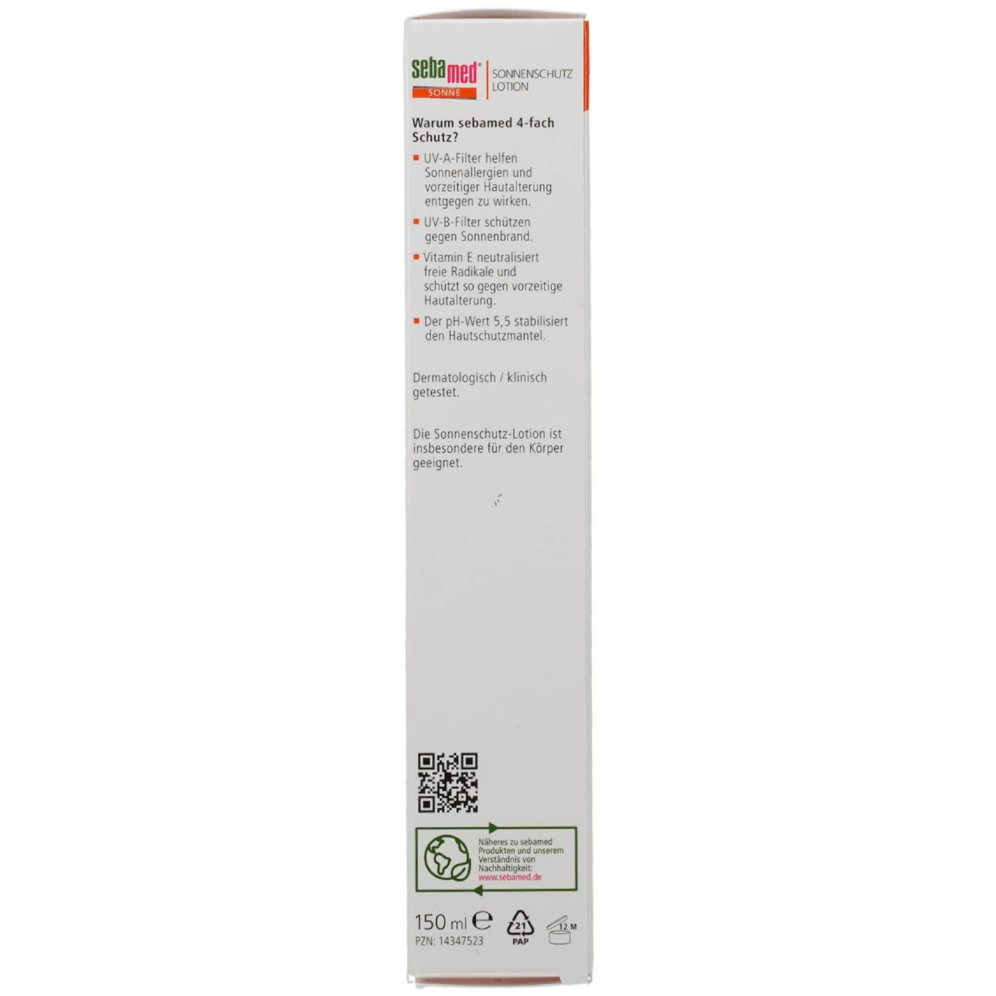 sebamed Sonnenschutzcreme SEBAMED Sonnenschutz Lotion LSF 30 150ml PZN 14347523