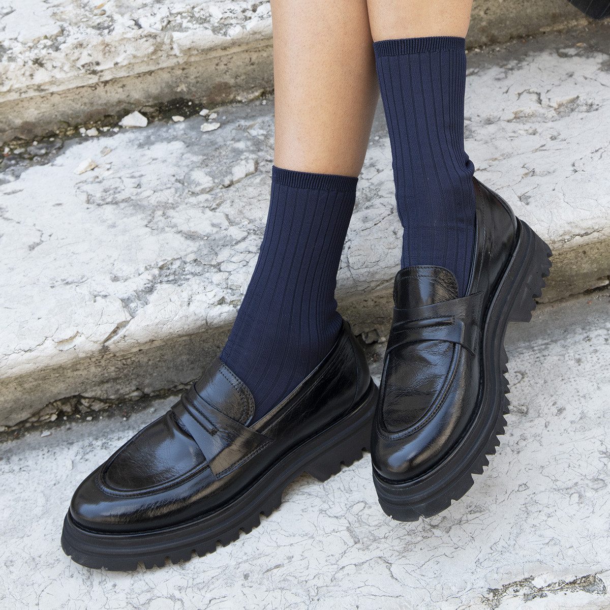 Maripé Maripé TIZIANA BLU SCURO, Slipper & Mokassin, Blau, Damen Slipper