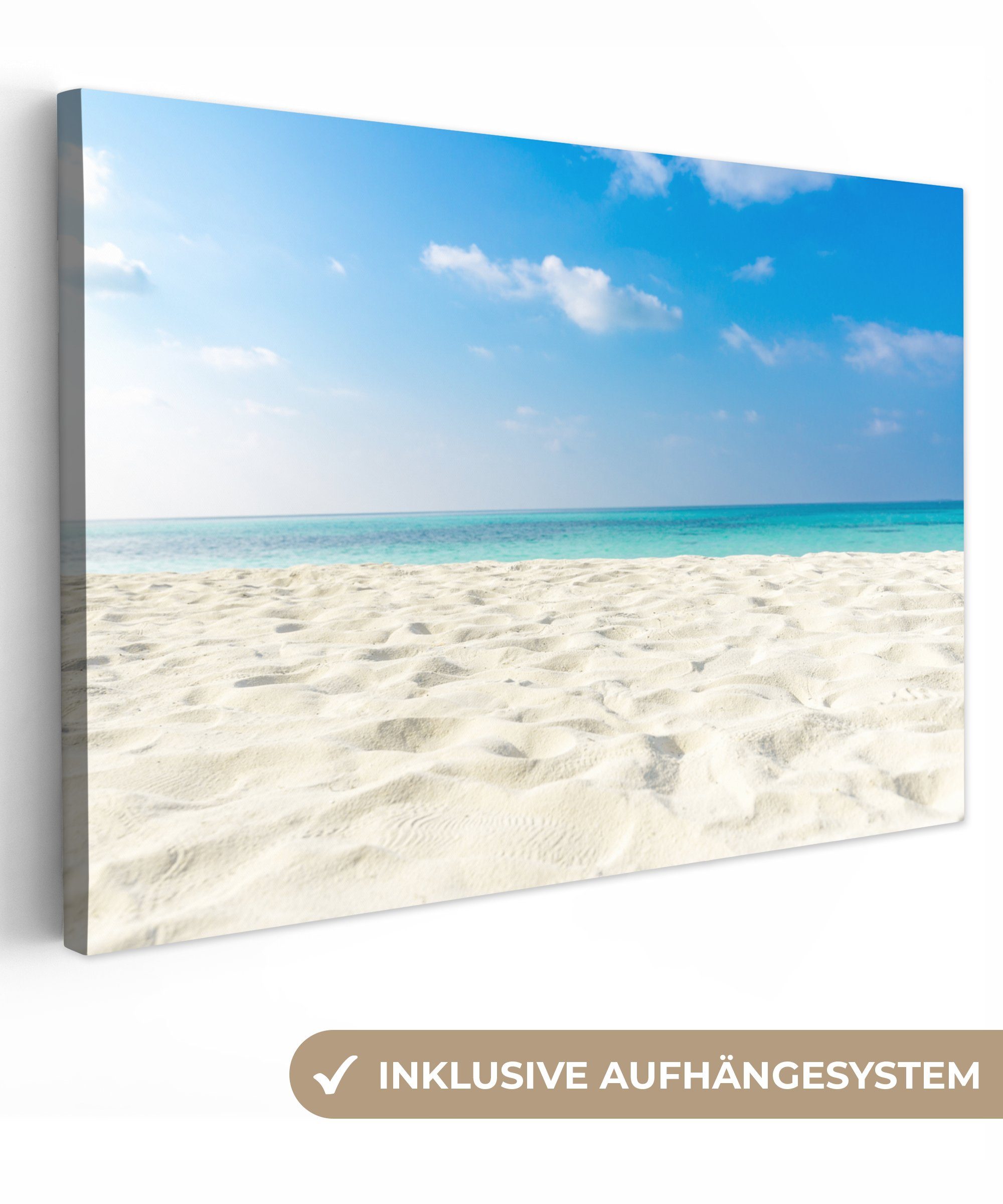 OneMillionCanvasses® Leinwandbild Strand - Licht - günstig online kaufen