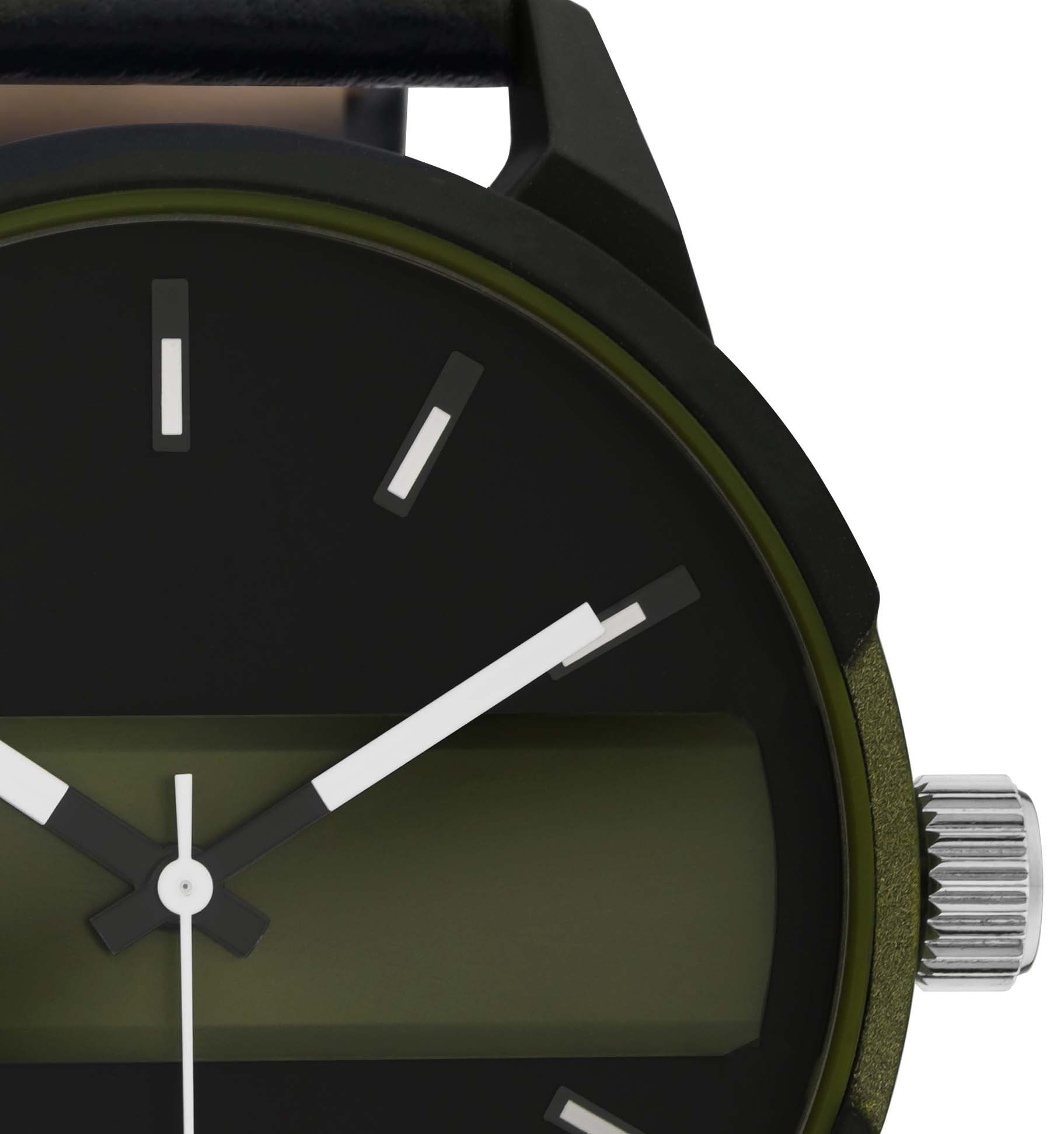 OOZOO Quarzuhr C11002, Armbanduhr, Herrenuhr, Lederarmband günstig online kaufen
