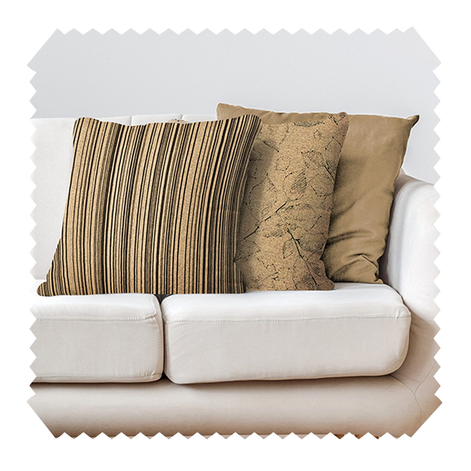 Dekokissen 3er-SET DEKOKISSEN MALCHIN Kuschelweiche Sofakissen - Kissenbezug in 4