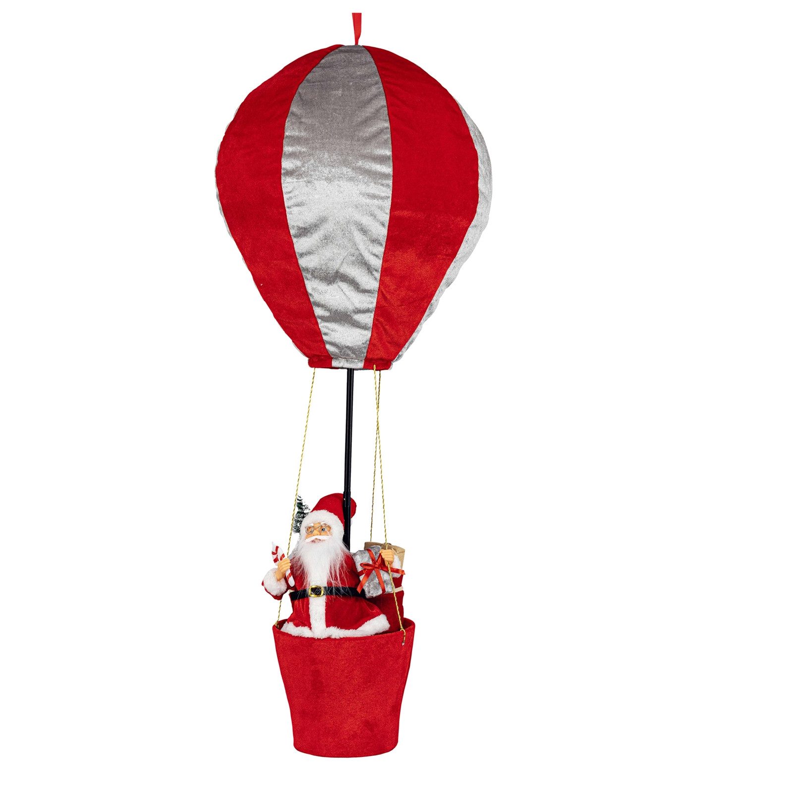 HTI-Living Weihnachtsmann Weihnachtsmann im Heißluftballon (Stück, 1 St., 1 Weihnachtsmann im Heißluftballon), Weihnachtsdekoration zum Stellen und Aufhängen