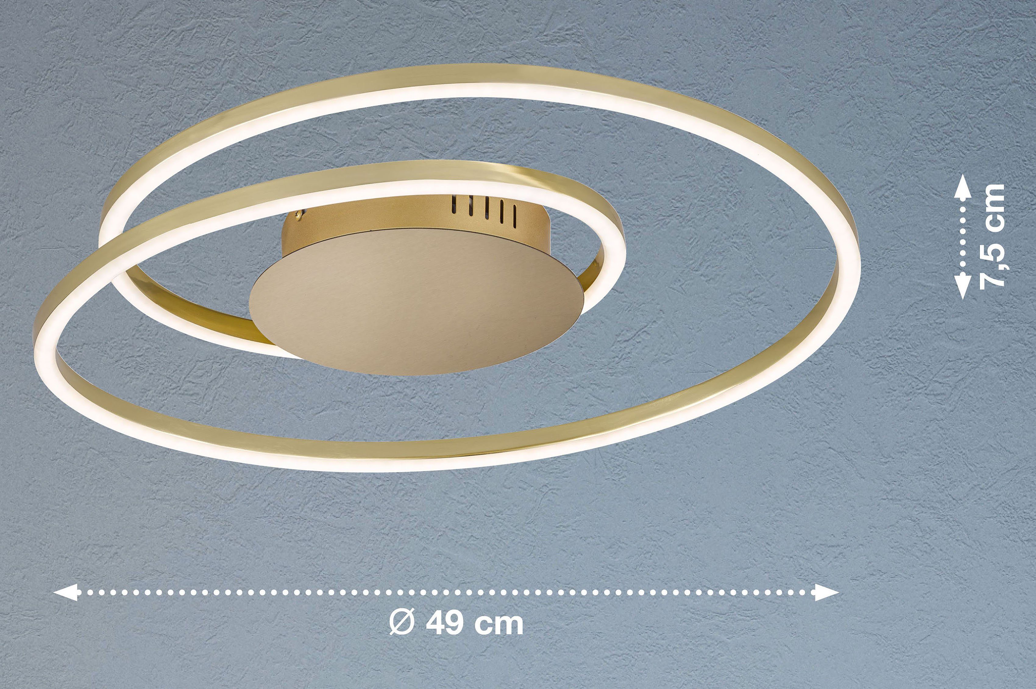 Holy, Deckenleuchte integriert, - FISCHER kaltweiß LED warmweiß fest & LED HONSEL