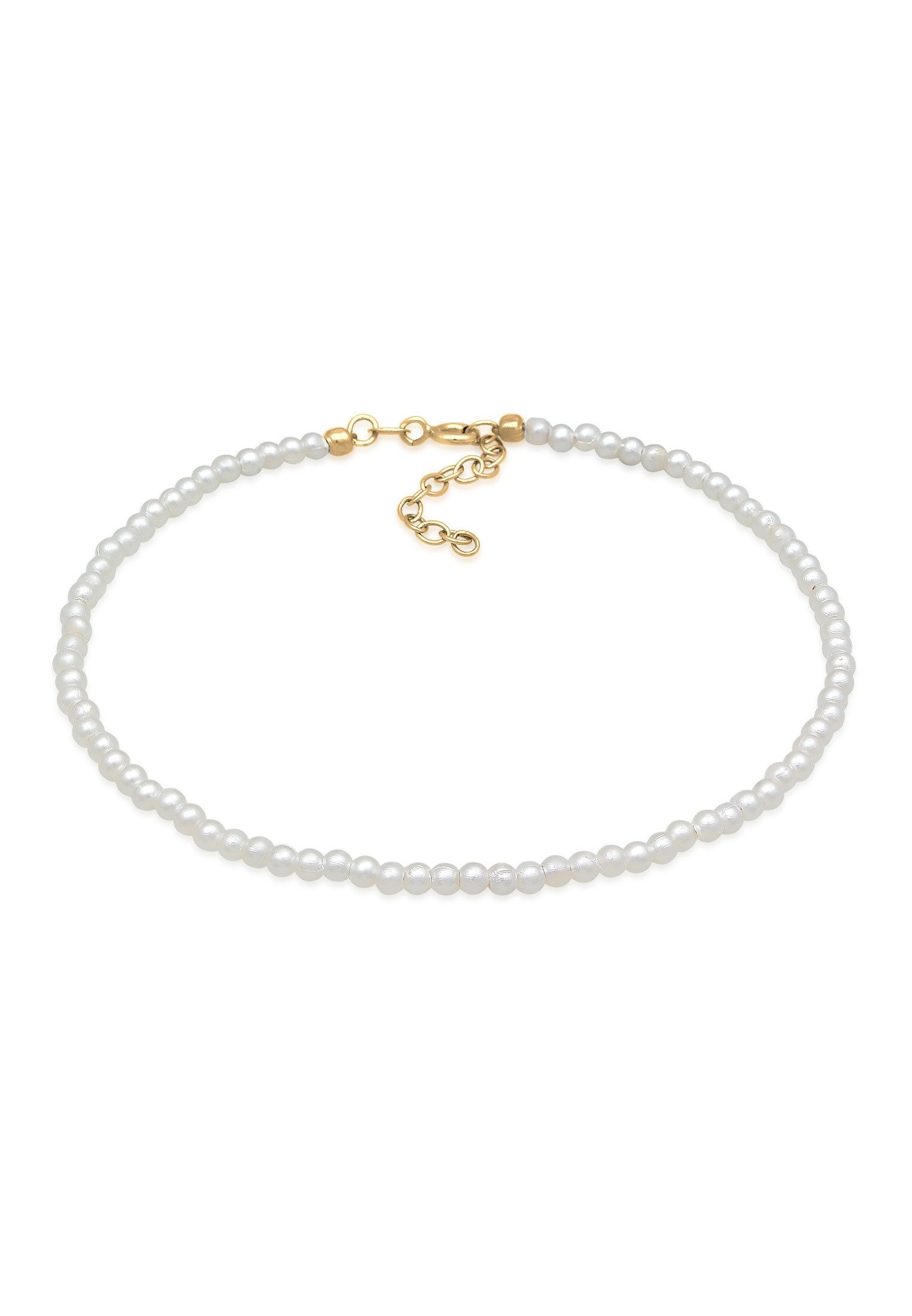 Elli Fußkette Perlen Synthetisch Klassik Basic günstig online kaufen